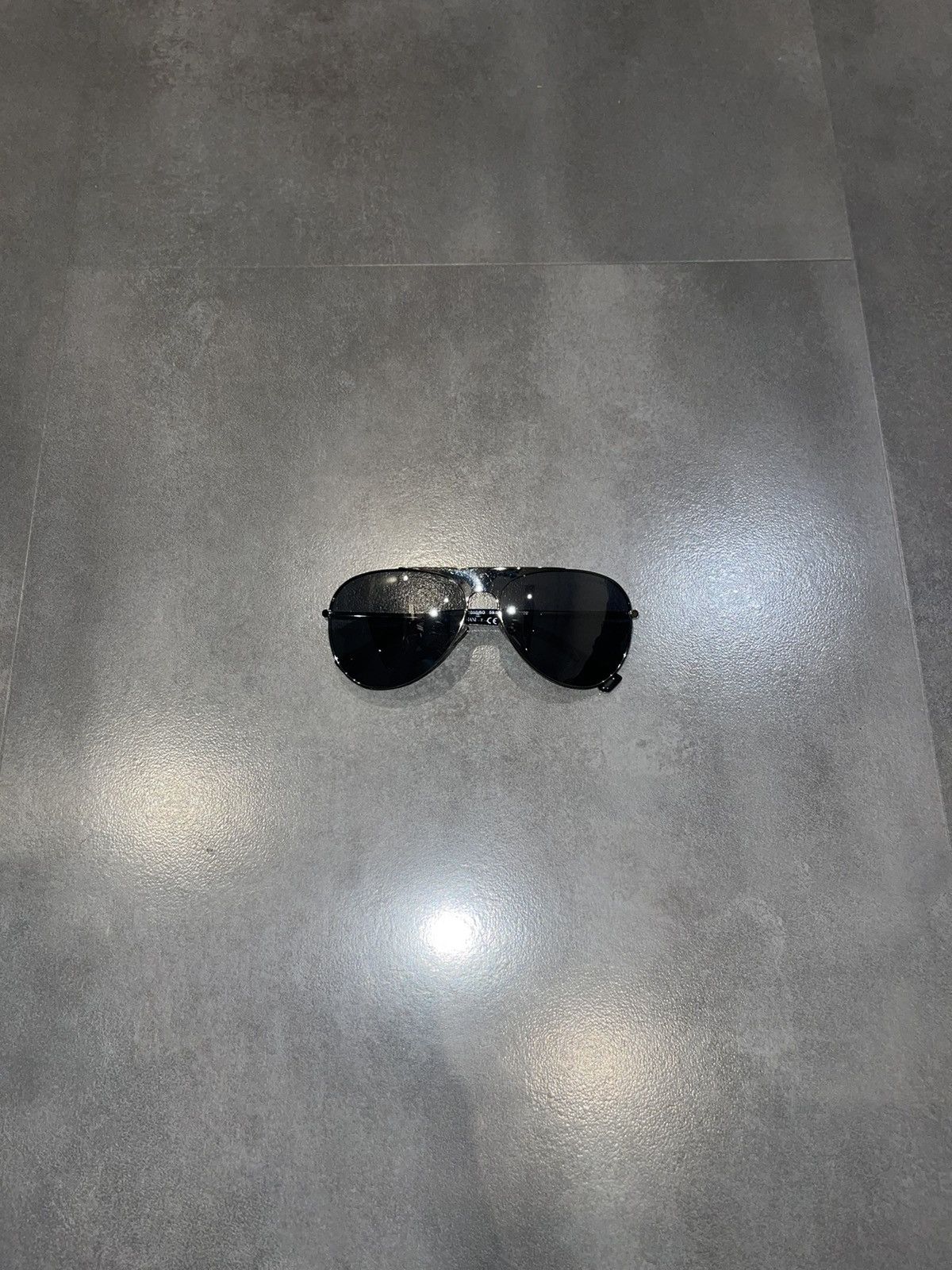 Emporio Armani Emporio Armani EA2003 3010/6G Silver Aviator Sunglasses Size ONE SIZE - 4 Thumbnail