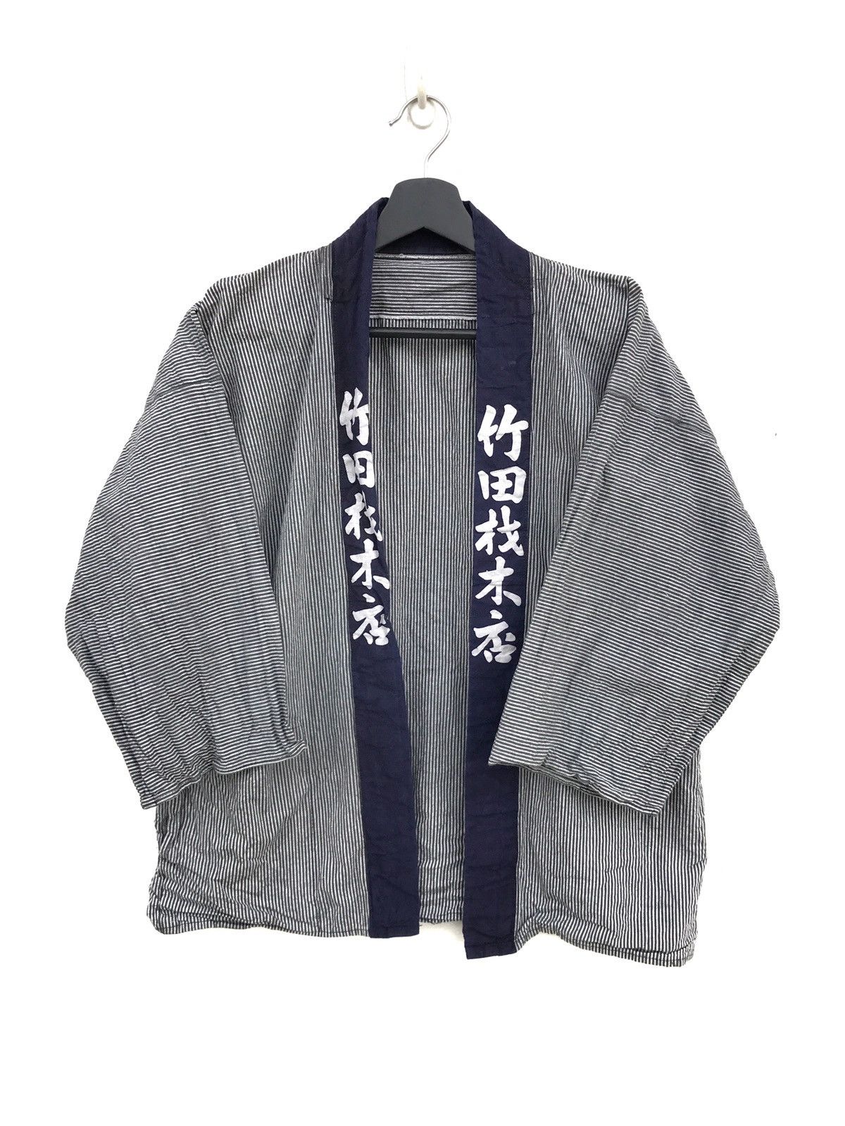 Japanese Brand Japanese Haori Kimono Pinstripes Jacket Traditional Style Size US S / EU 44-46 / 1 - 2 Thumbnail