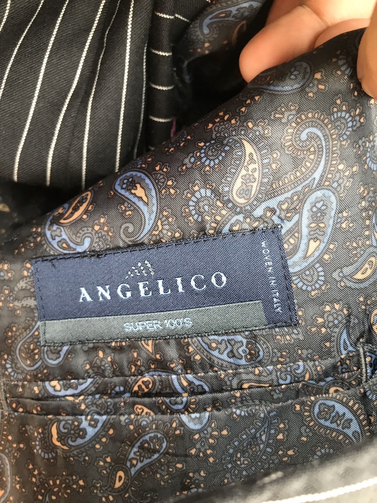 Designer Made In Italy Angelico Stripes Wool Jacket Size US S / EU 44-46 / 1 - 4 Thumbnail