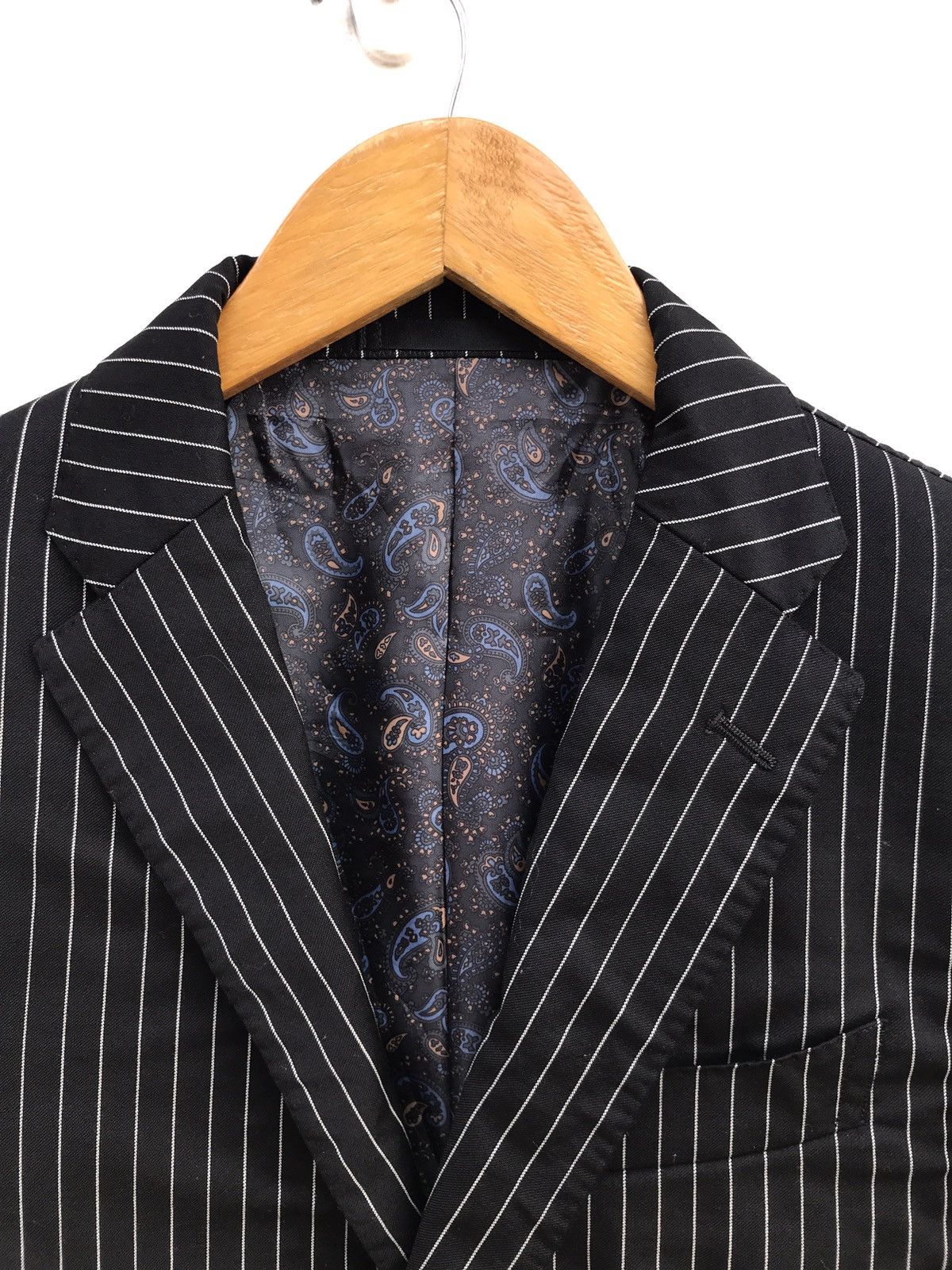 Designer Made In Italy Angelico Stripes Wool Jacket Size US S / EU 44-46 / 1 - 3 Thumbnail