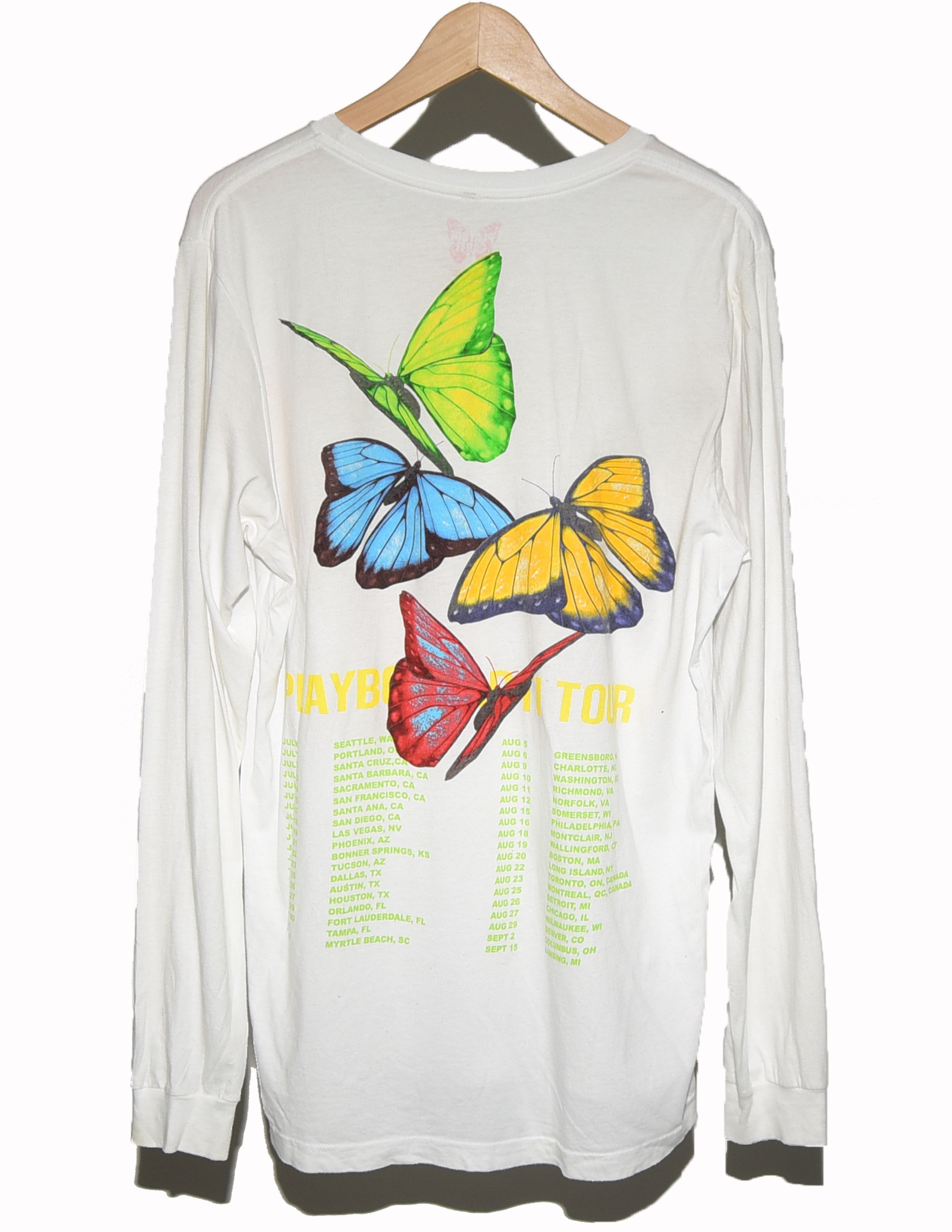 Playboi Carti Playboi Carti Self Titled Tour Butterfly Long Sleeve Size US L / EU 52-54 / 3 - 2 Thumbnail
