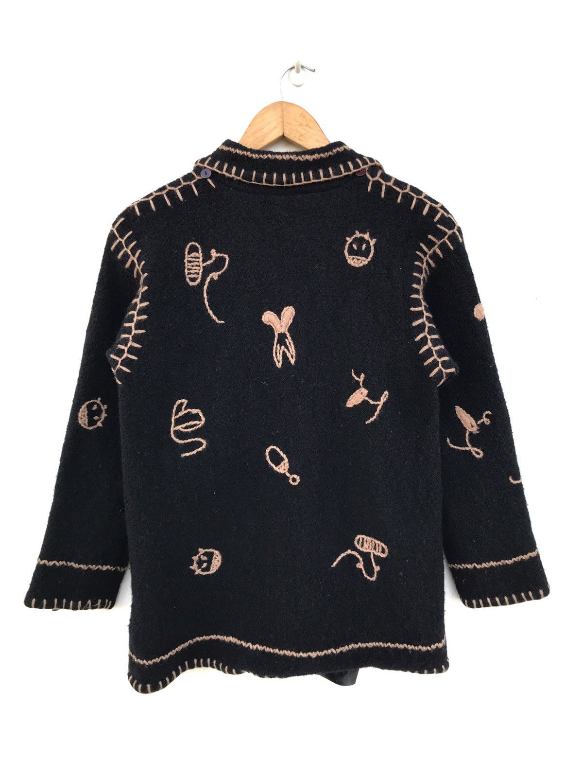 Japanese Brand Japanese Handmade Bosom Wool Embroidered Jacket Size US S / EU 44-46 / 1 - 2 Thumbnail