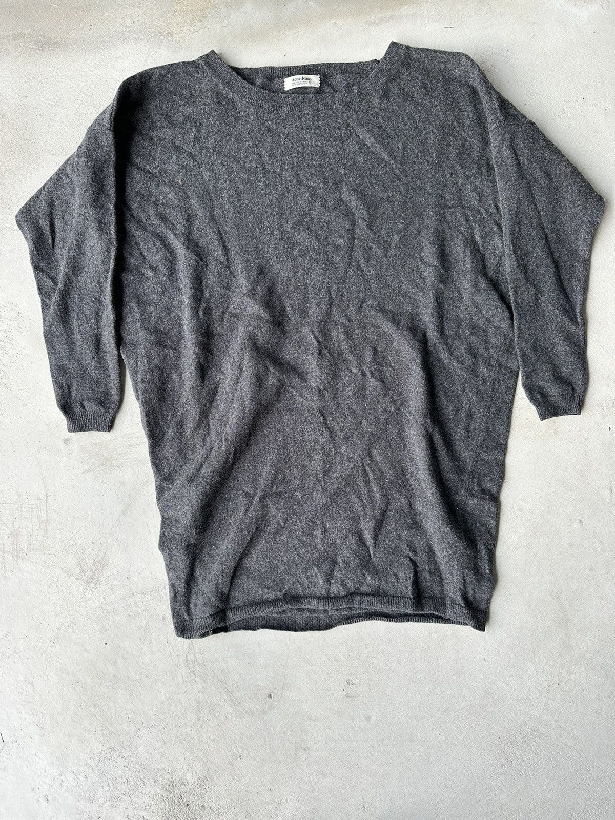Acne Studio Jeans Merino Wool Long Sweater