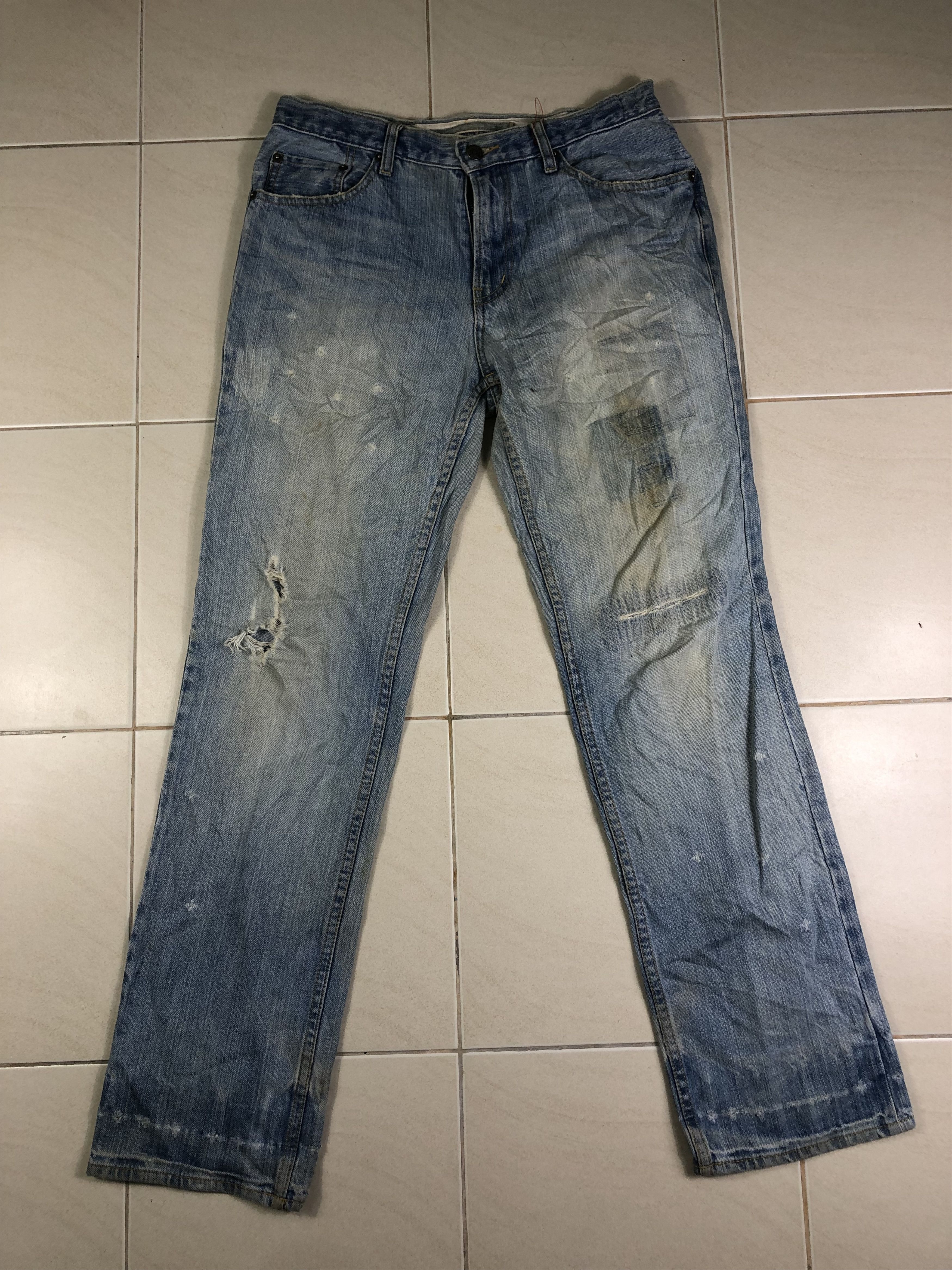 Japanese Brand PPFM 20Th Anniversary Denim Jeans 32x30.5 Size US 32 / EU 48 - 1 Thumbnail