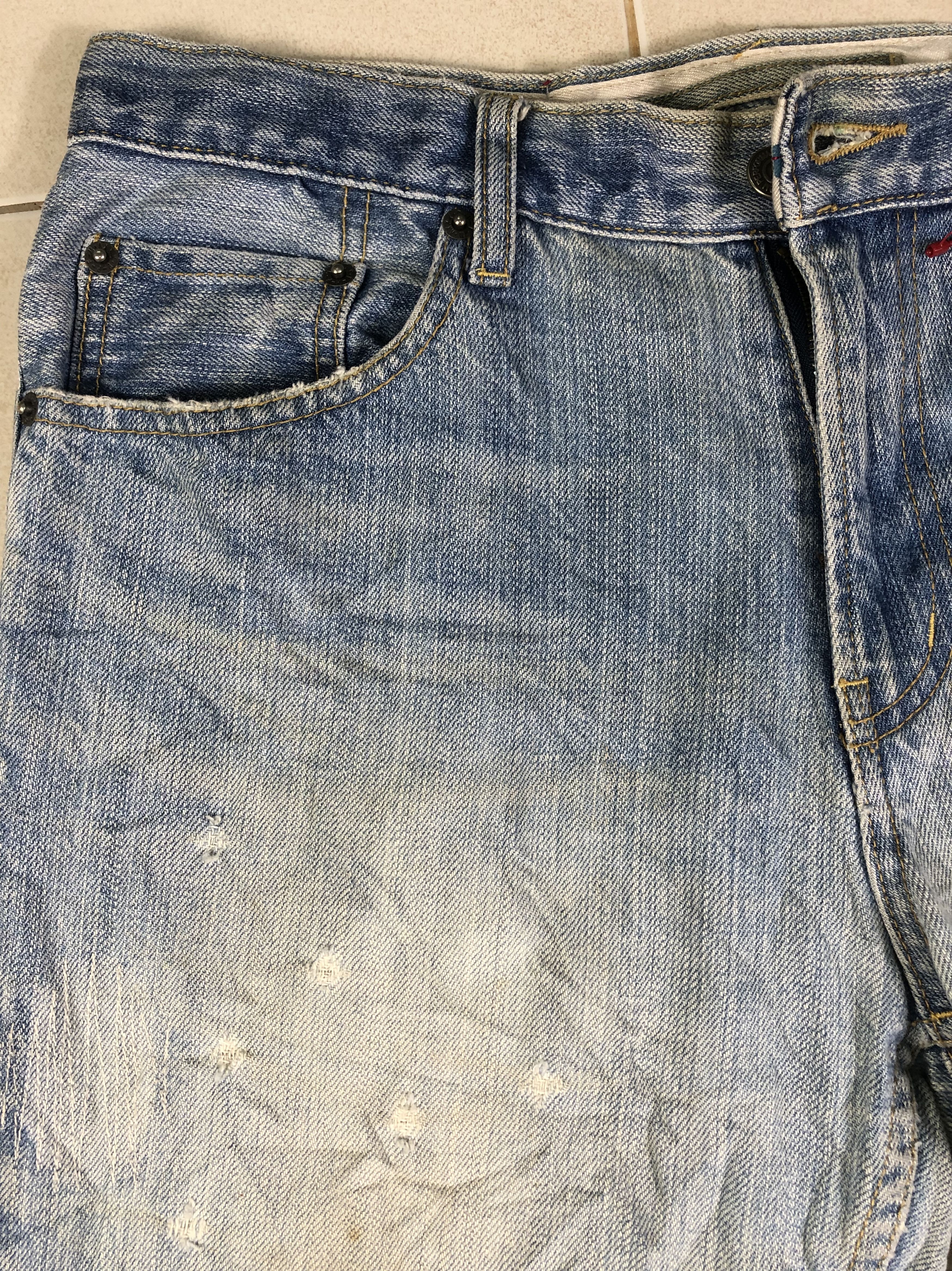 Japanese Brand PPFM 20Th Anniversary Denim Jeans 32x30.5 Size US 32 / EU 48 - 3 Thumbnail