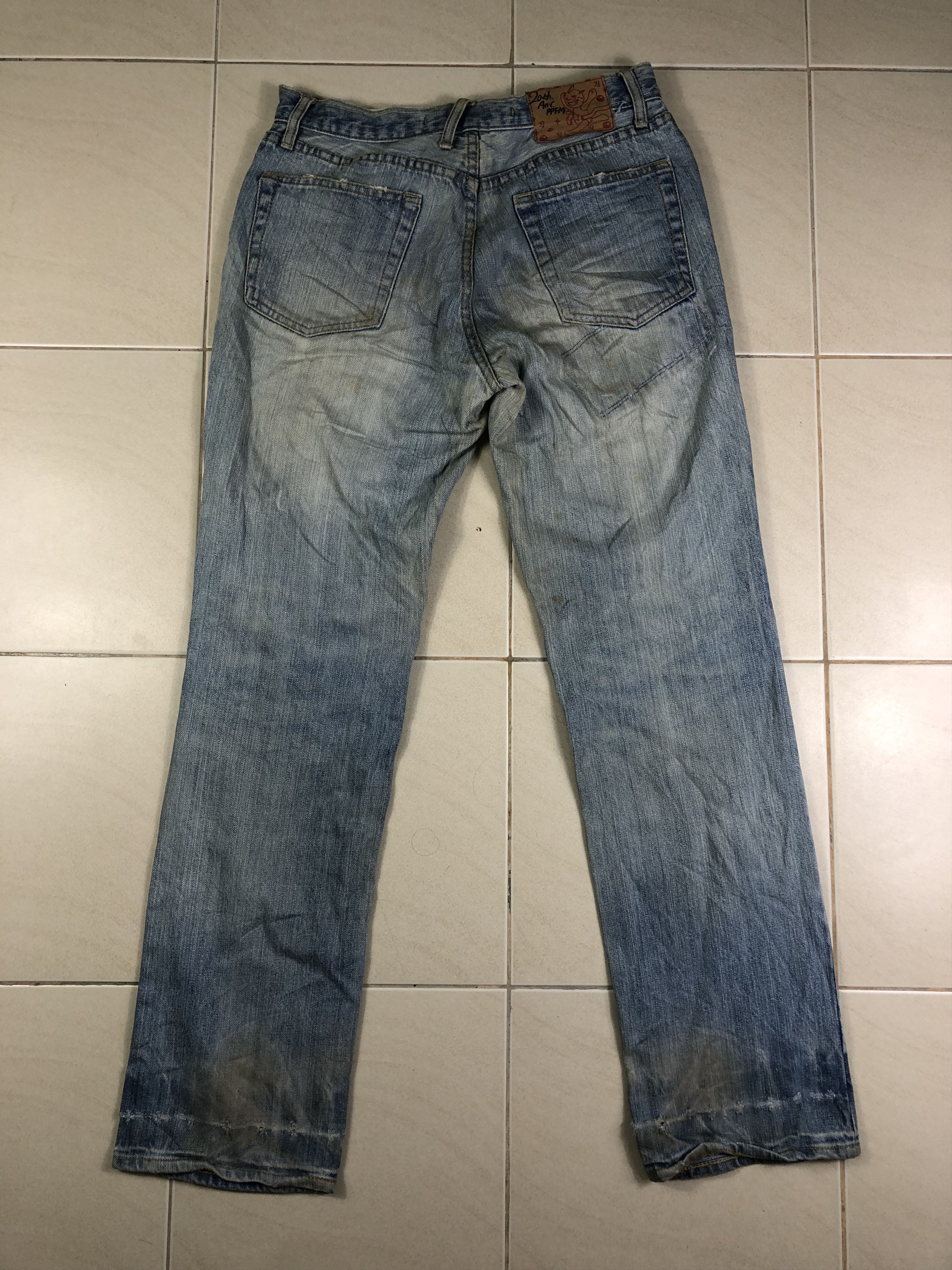 Japanese Brand PPFM 20Th Anniversary Denim Jeans 32x30.5 Size US 32 / EU 48 - 9 Thumbnail
