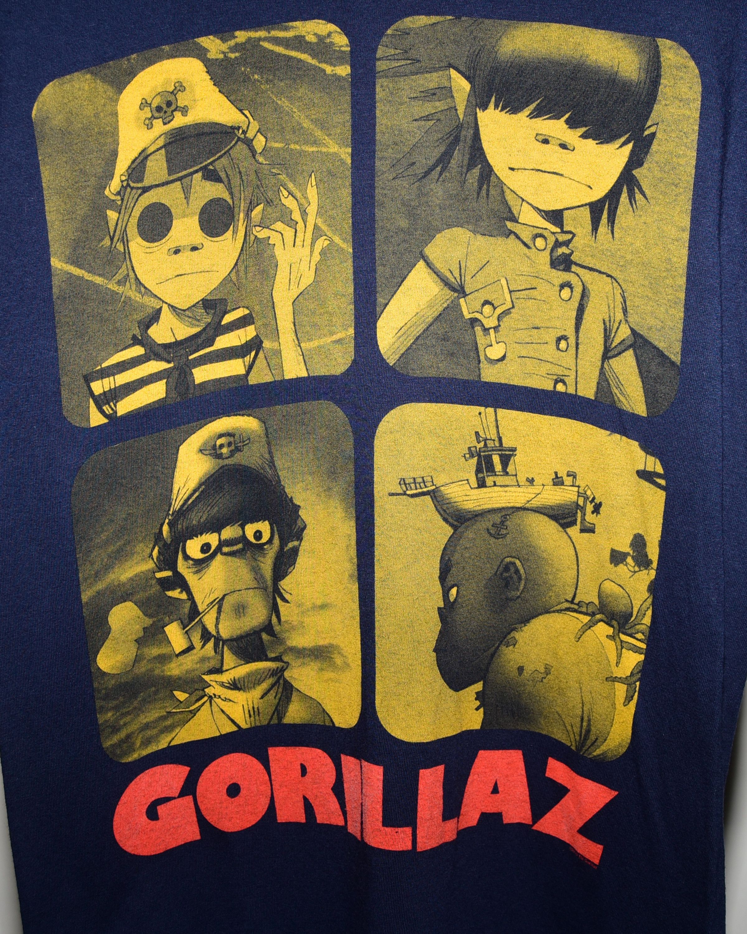 Band Tees Rare Gorillaz Plastic Beach Tour Tee 2010 Size US S / EU 44-46 / 1 - 3 Thumbnail