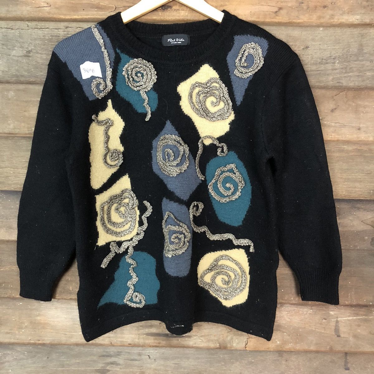 Japanese Brand × Vintage Port Villa art designer Black Knitwear #389B Size M / US 6-8 / IT 42-44 - 6 Thumbnail