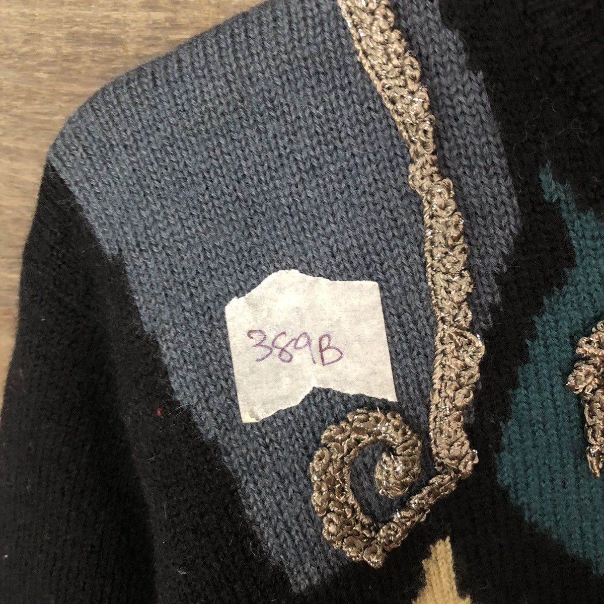 Japanese Brand × Vintage Port Villa art designer Black Knitwear #389B Size M / US 6-8 / IT 42-44 - 8 Thumbnail