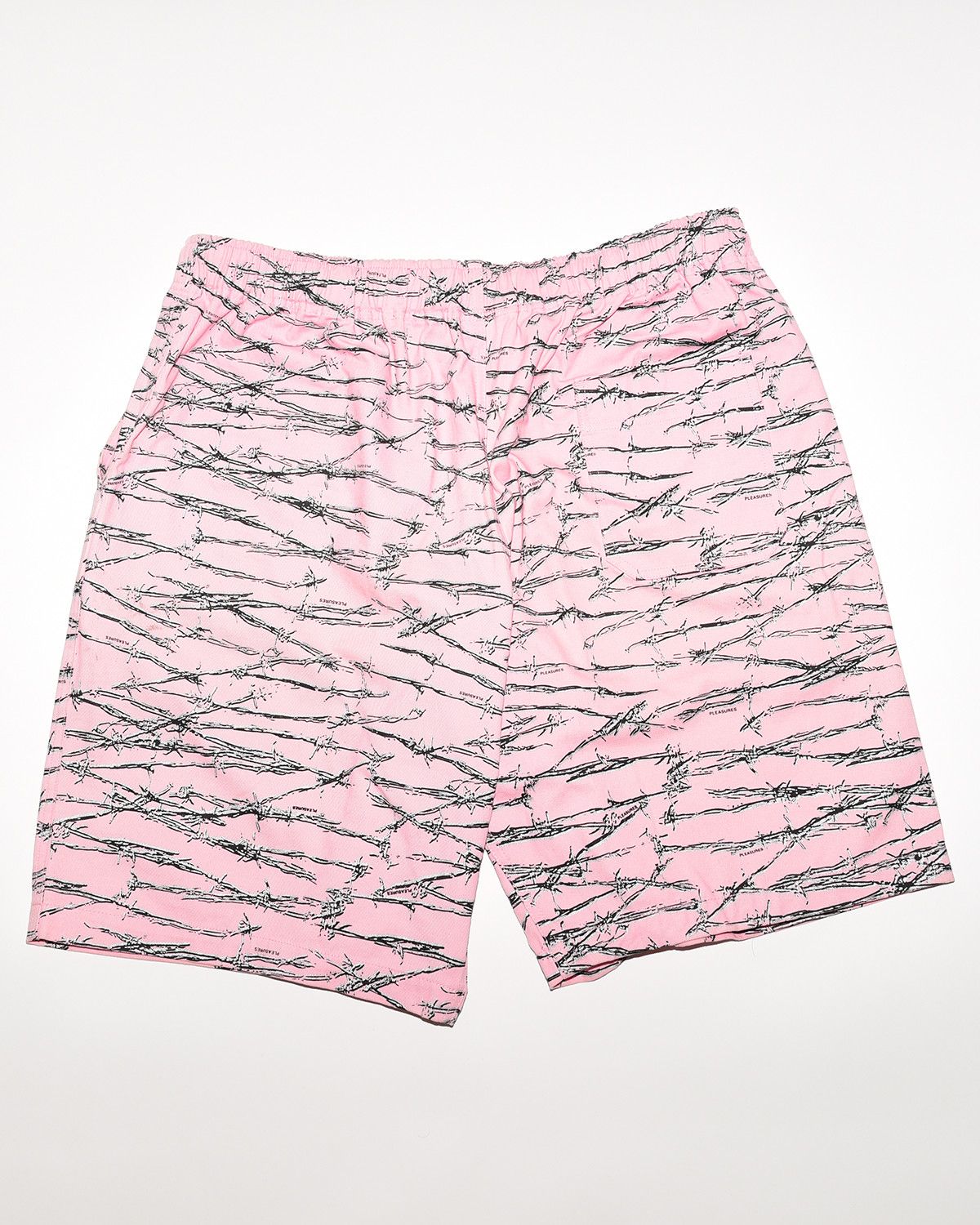 Pleasures Pleasures Pink Barbwire Shorts Size US 39 - 2 Thumbnail