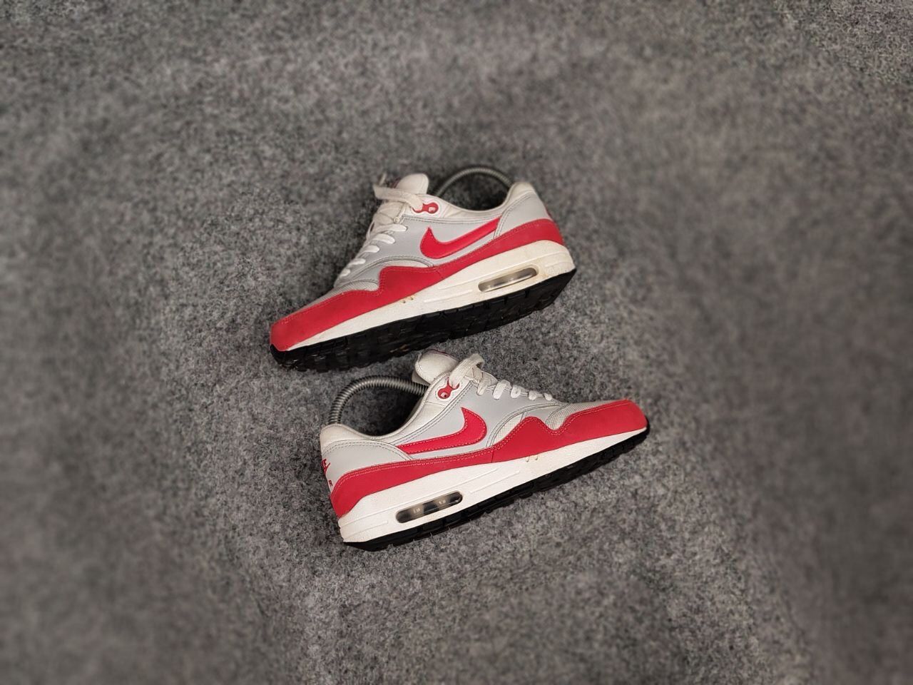 Nike Vintage Nike Air Max 1 Anniversary OG Red White Sneakers Size US 5 / EU 37 - 3 Thumbnail