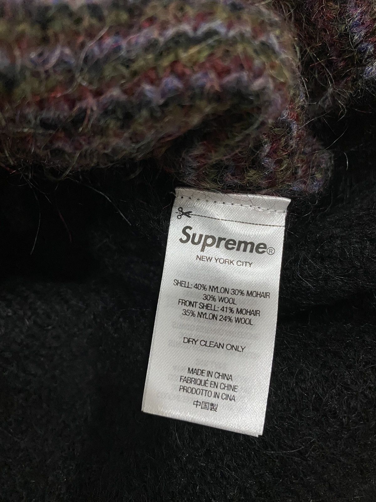 Supreme Supreme Brushed Checkerboard Cardigan Black Size US M / EU 48-50 / 2 - 3 Thumbnail