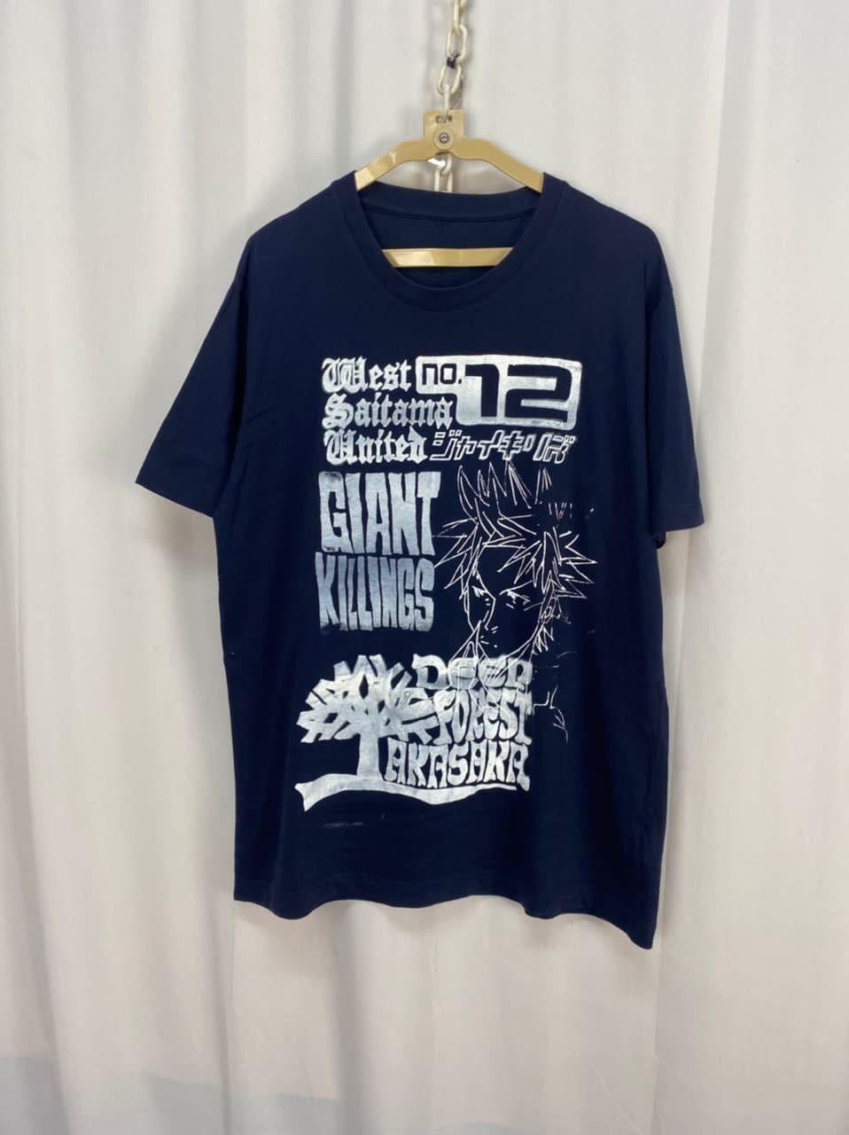 Anime × Japanese Brand × Uniqlo Anime Giant killings printed distressed tshirt by Uniqlo Size US L / EU 52-54 / 3 - 6 Thumbnail