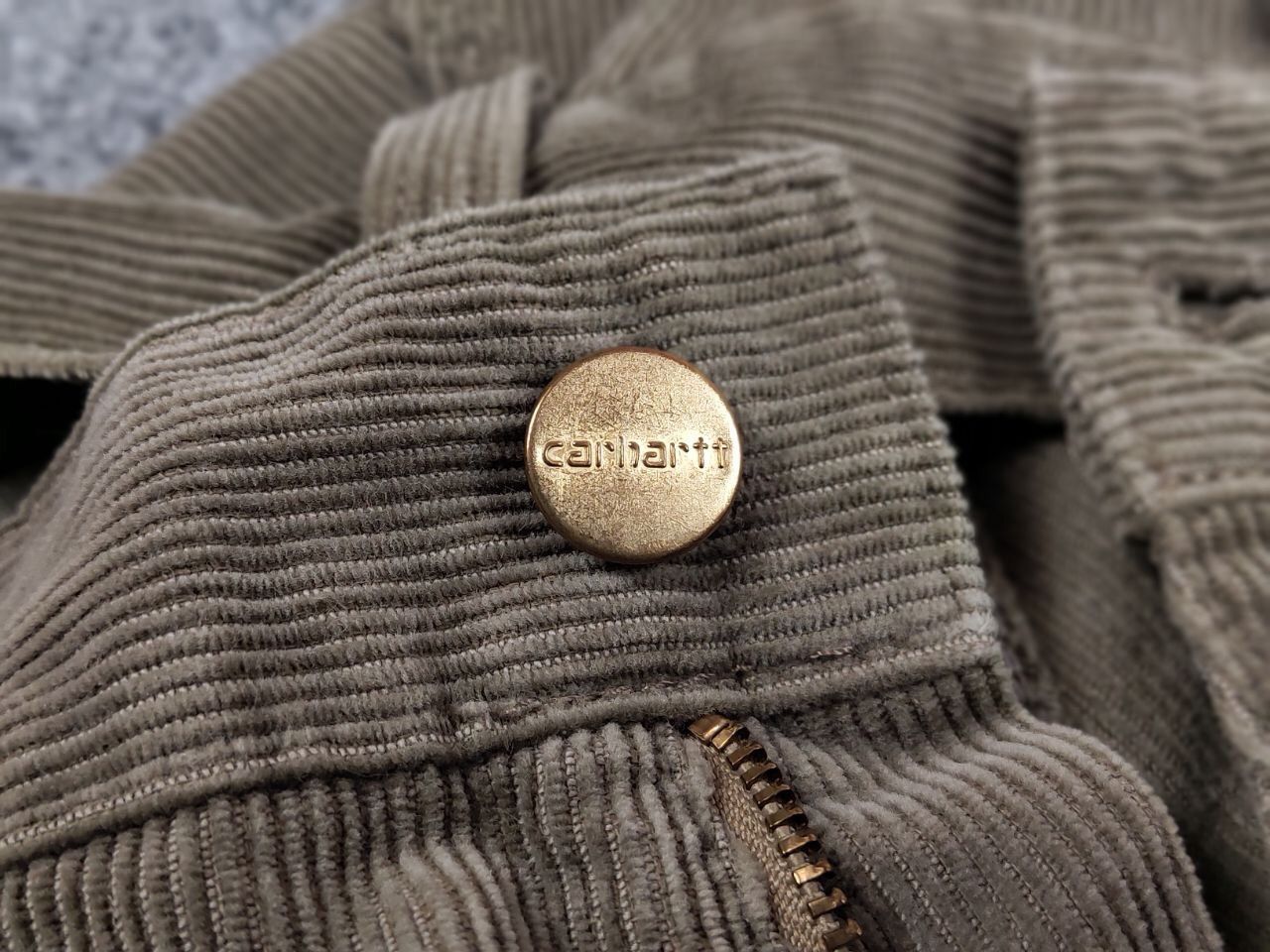 Carhartt Vintage 90's Carhartt simple Corduroy Faded Beige Pants Size US 32 / EU 48 - 14 Thumbnail