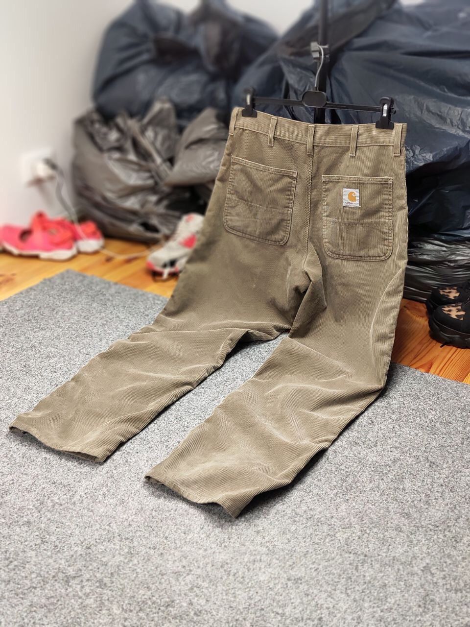 Carhartt Vintage 90's Carhartt simple Corduroy Faded Beige Pants Size US 32 / EU 48 - 16 Thumbnail