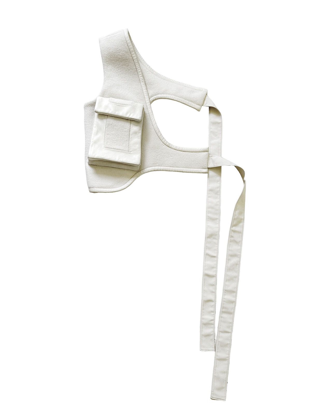 Celine GRAIL AW15 Runway Ivory Wool/Lambskin Cargo Holster Size ONE SIZE - 4 Thumbnail