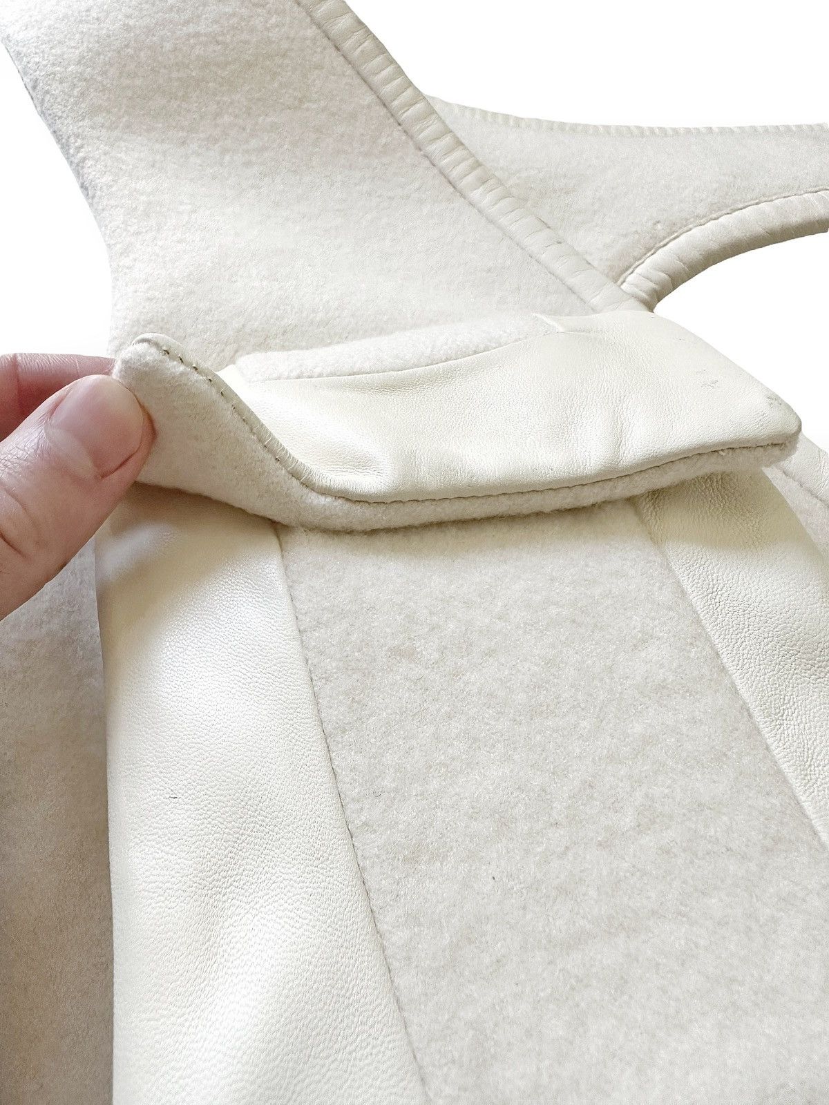 Celine GRAIL AW15 Runway Ivory Wool/Lambskin Cargo Holster Size ONE SIZE - 5 Thumbnail
