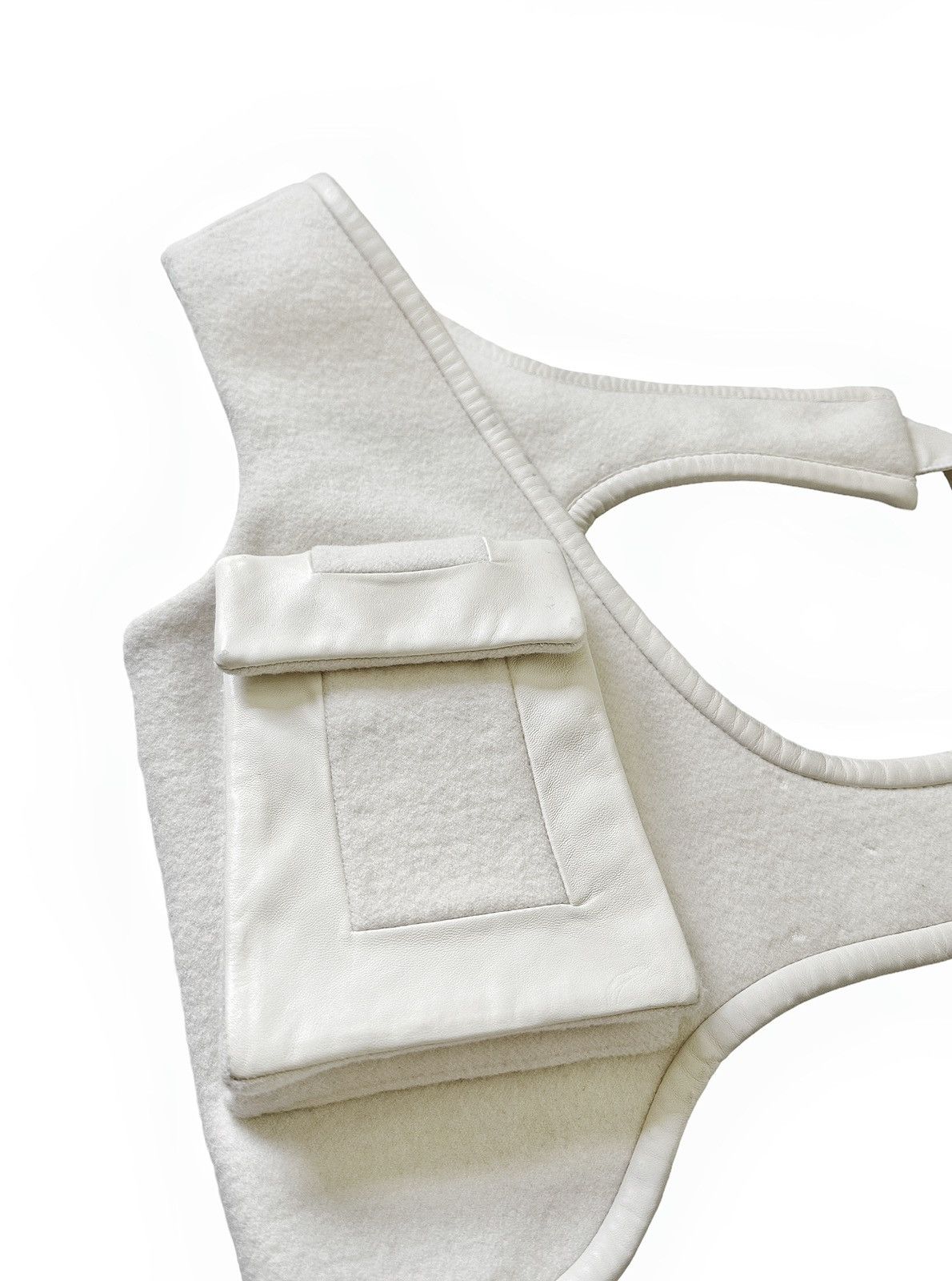 Celine GRAIL AW15 Runway Ivory Wool/Lambskin Cargo Holster Size ONE SIZE - 3 Thumbnail