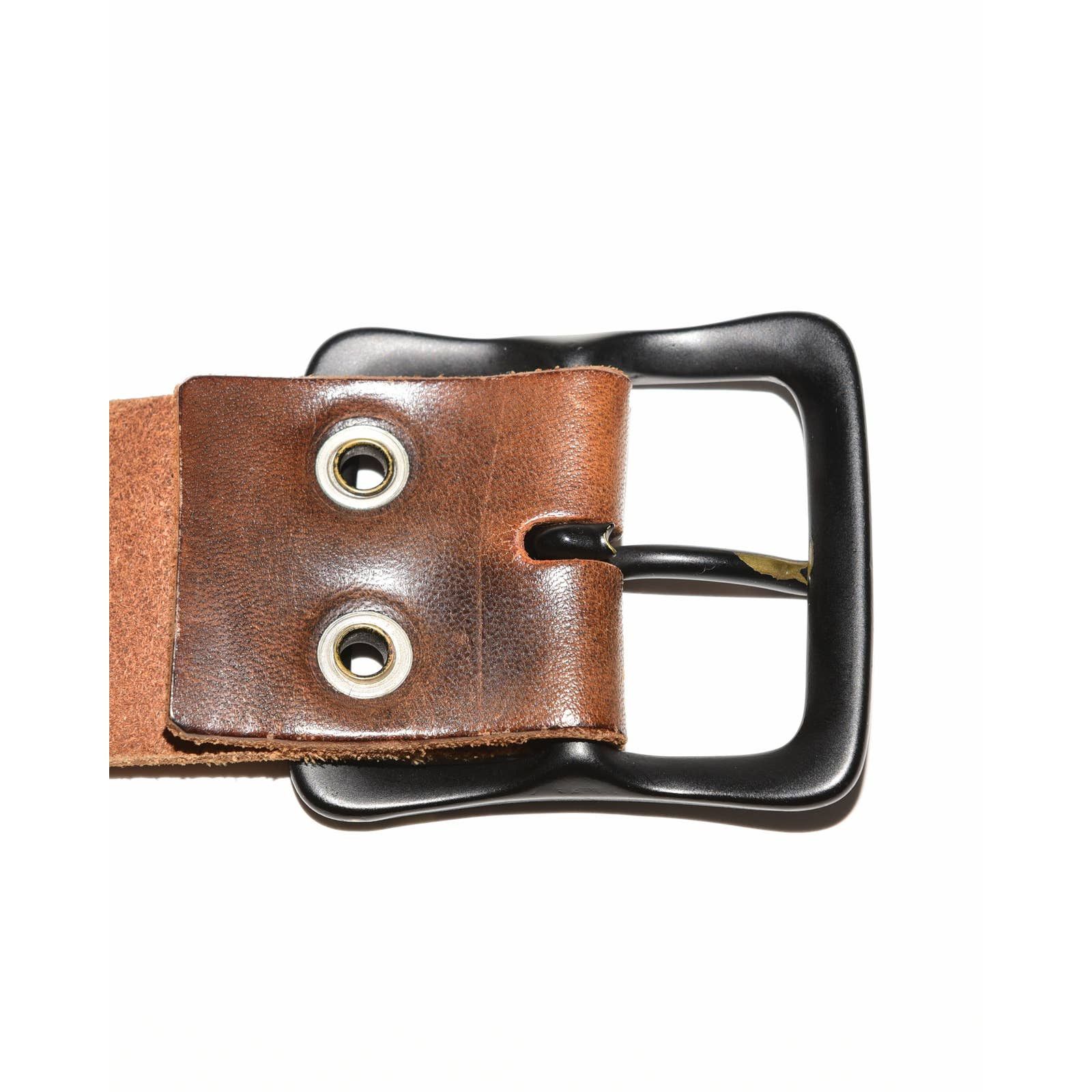 Yohji Yamamoto Yohji Yamamoto Distressed Leather Belt Size ONE SIZE - 4 Thumbnail