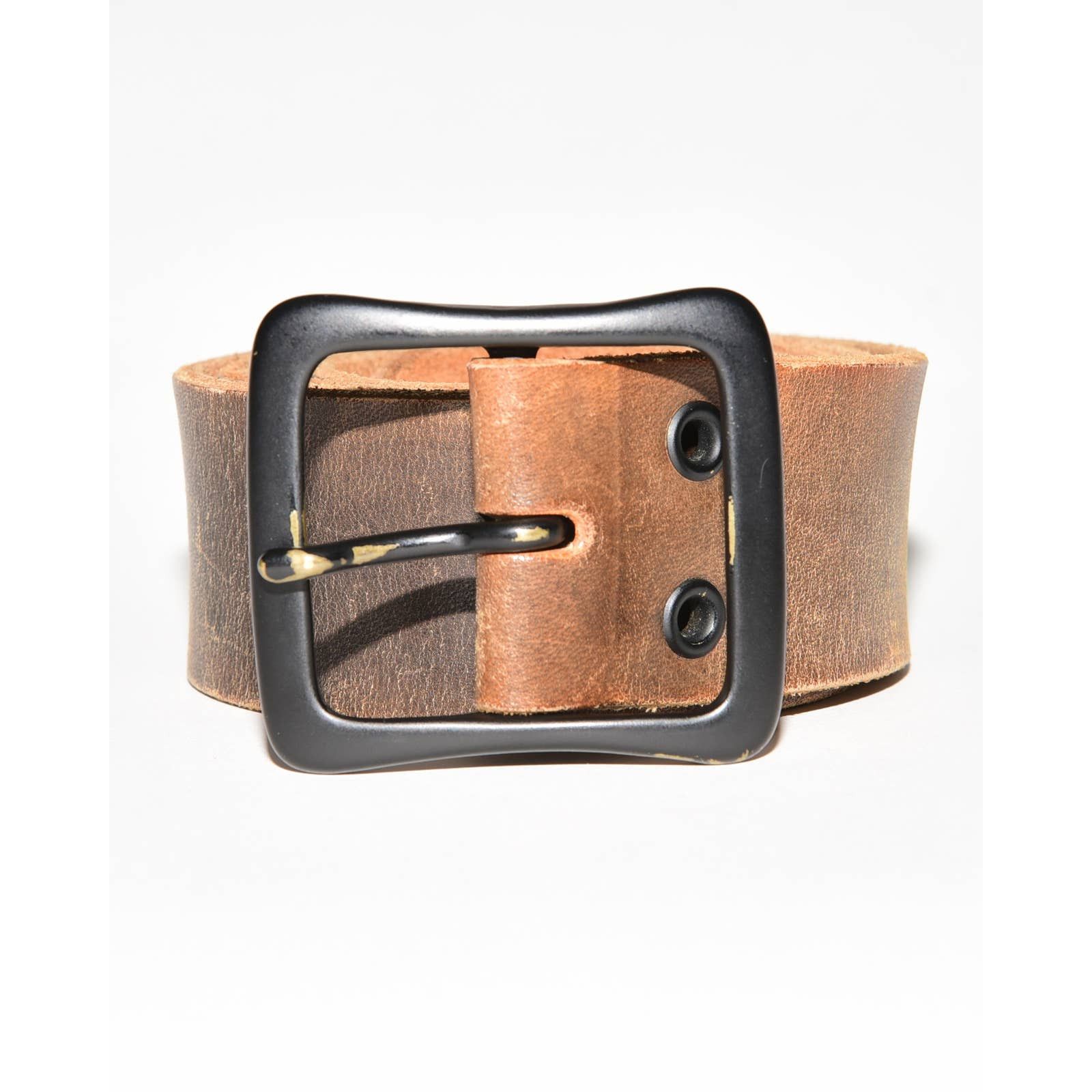 Yohji Yamamoto Yohji Yamamoto Distressed Leather Belt Size ONE SIZE - 2 Thumbnail