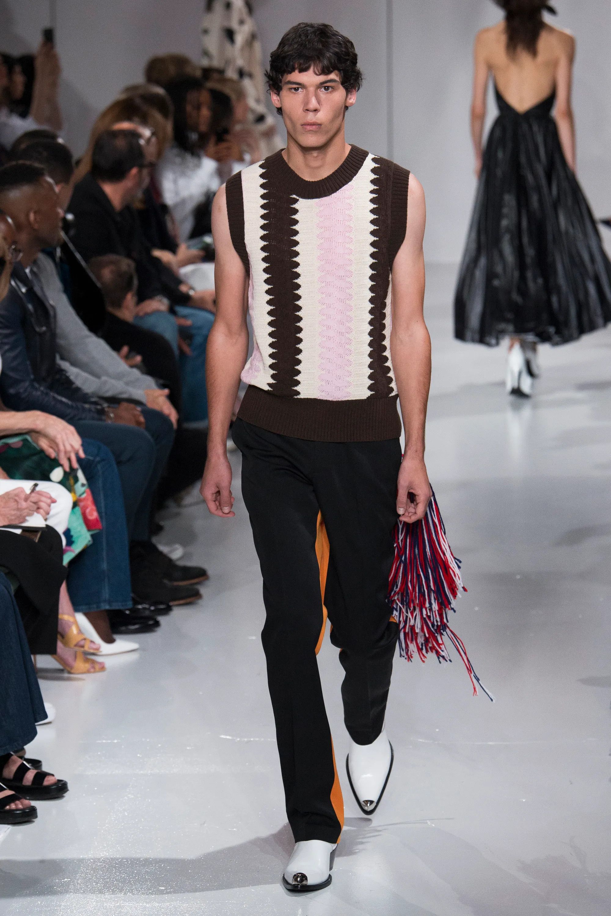 Calvin Klein 205W39NYC × Raf Simons Runway Knit Vest Size US L / EU 52-54 / 3 - 1 Thumbnail