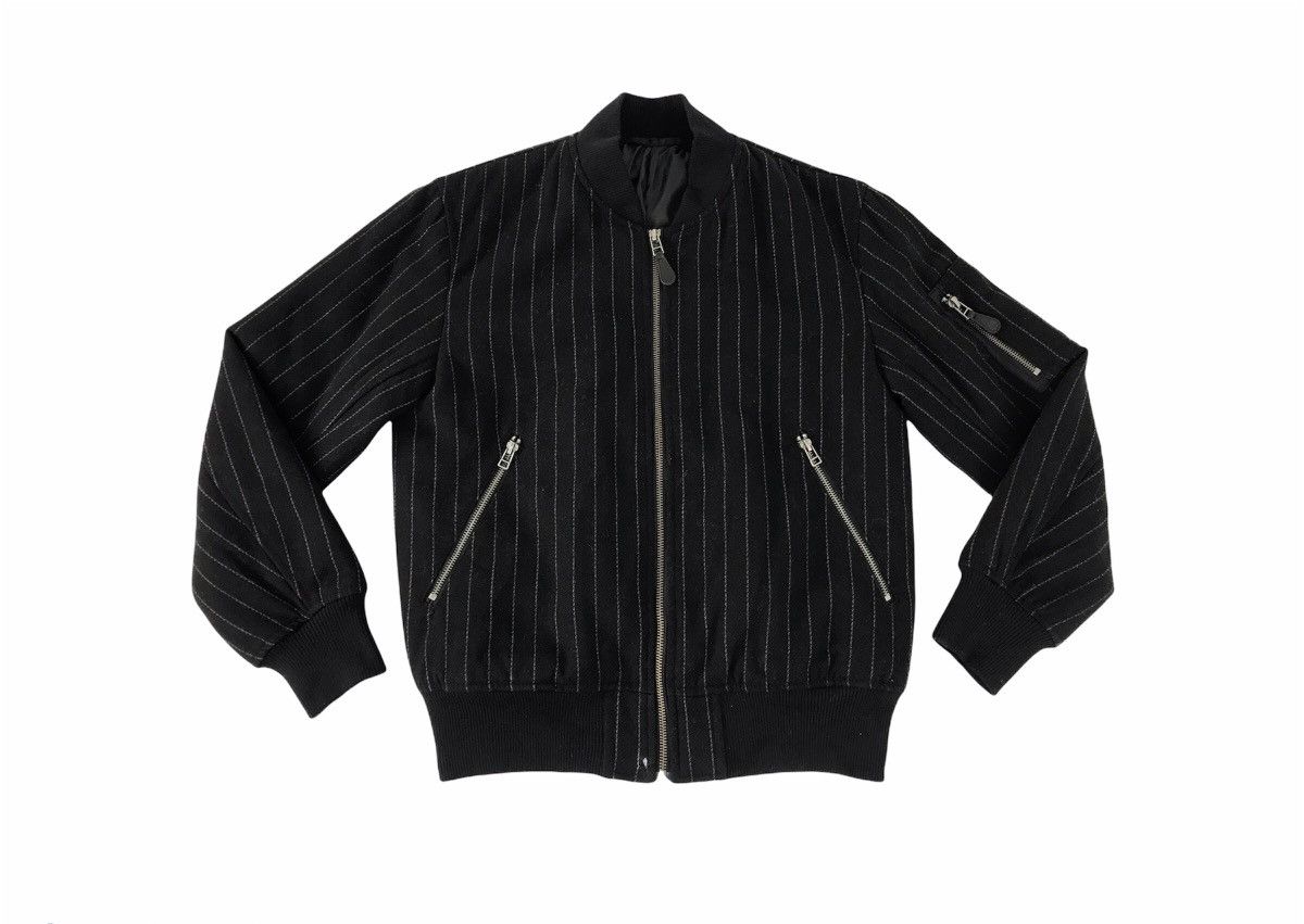 Japanese Brand × Vintage Vintage Gu Bomber Jacket Striped Fleece Inner Style Size US S / EU 44-46 / 1 - 1 Thumbnail