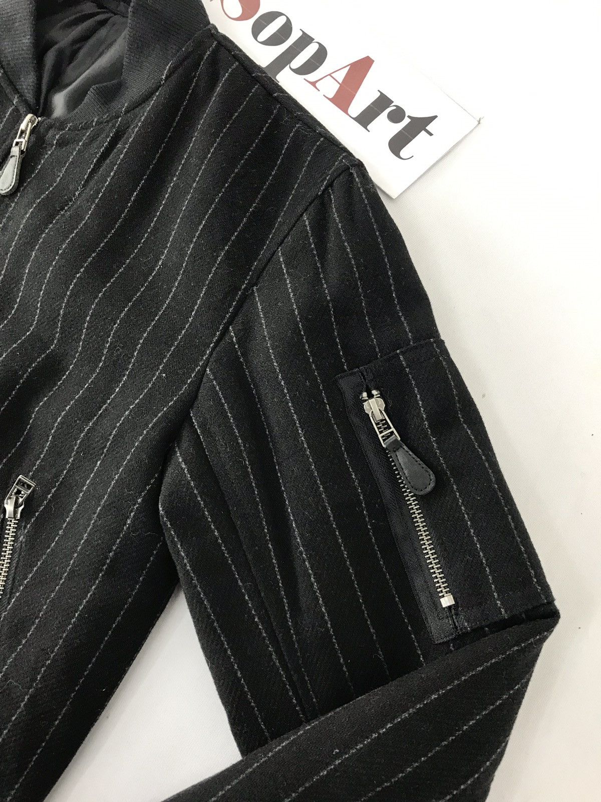 Japanese Brand × Vintage Vintage Gu Bomber Jacket Striped Fleece Inner Style Size US S / EU 44-46 / 1 - 6 Thumbnail