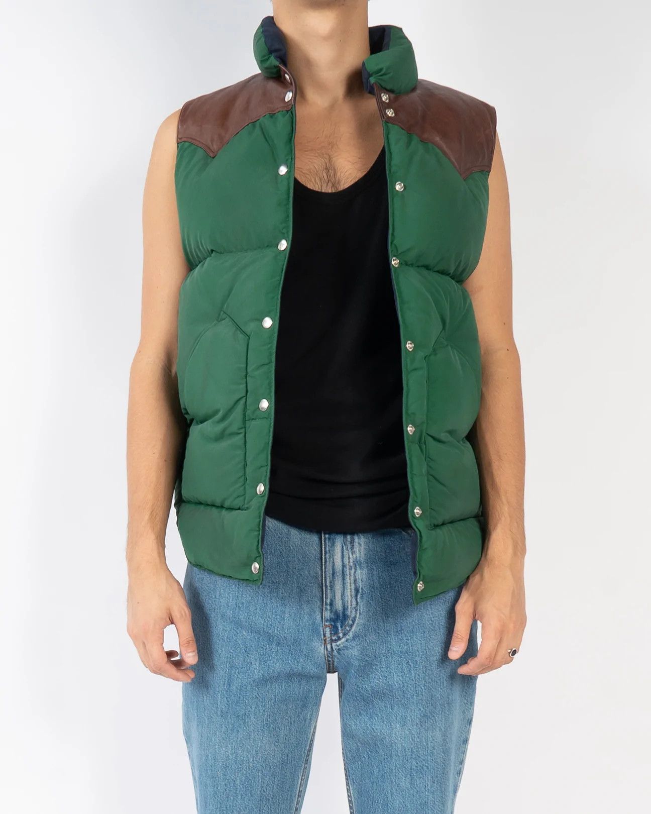 Calvin Klein 205W39NYC × Raf Simons Leather Patched Puffer Vest Sample Size US S / EU 44-46 / 1 - 5 Thumbnail