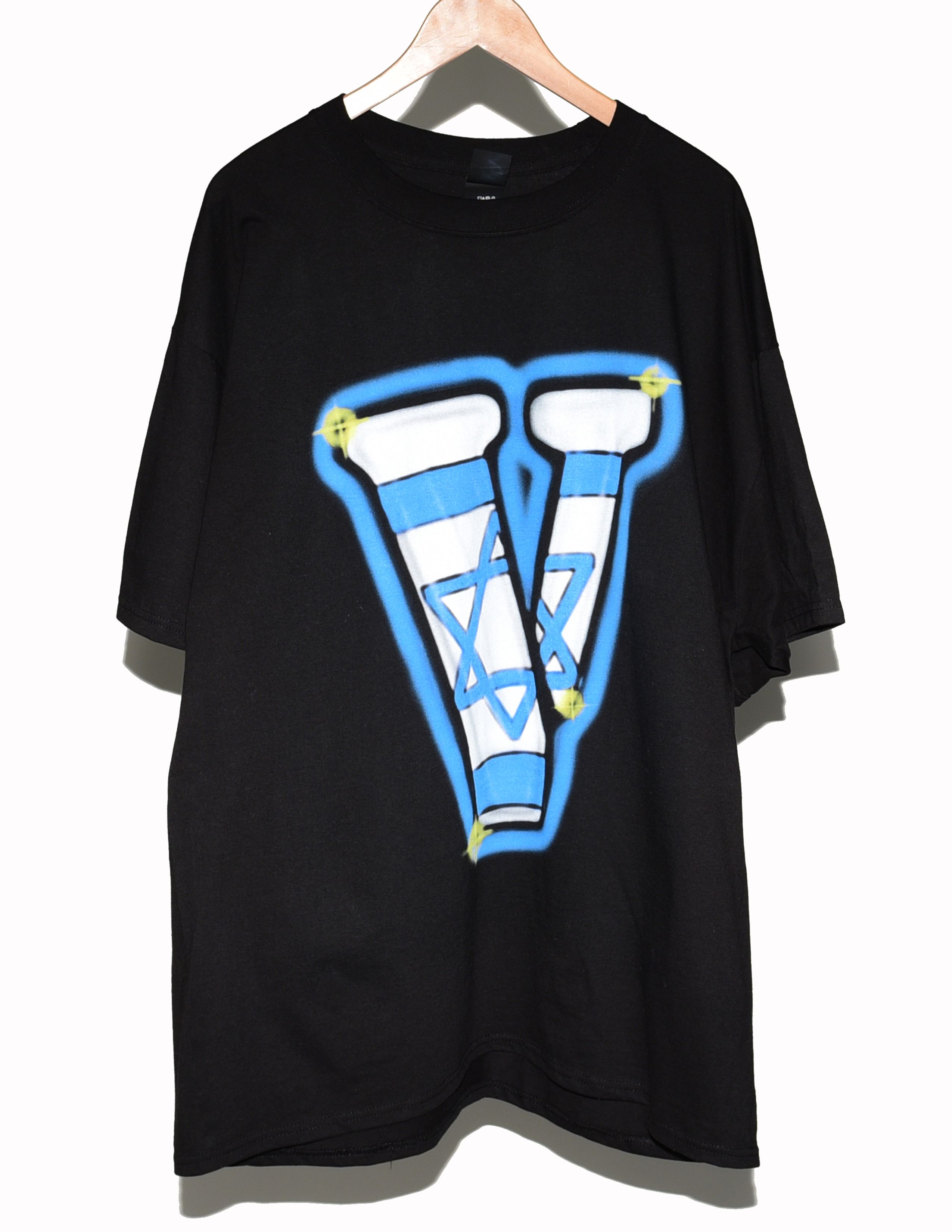 image of Fuct Vlone Israel Tee in Black, Men's (Size 2XL)