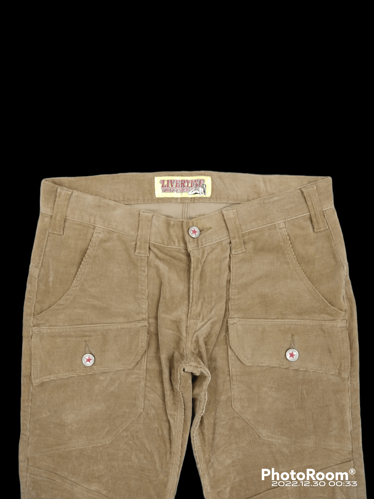 Japanese Brand FLARE🔥BUSHPANTS LIVERTINE TOKYO CORDUROY PANTS Size US 30 / EU 46 - 3 Thumbnail