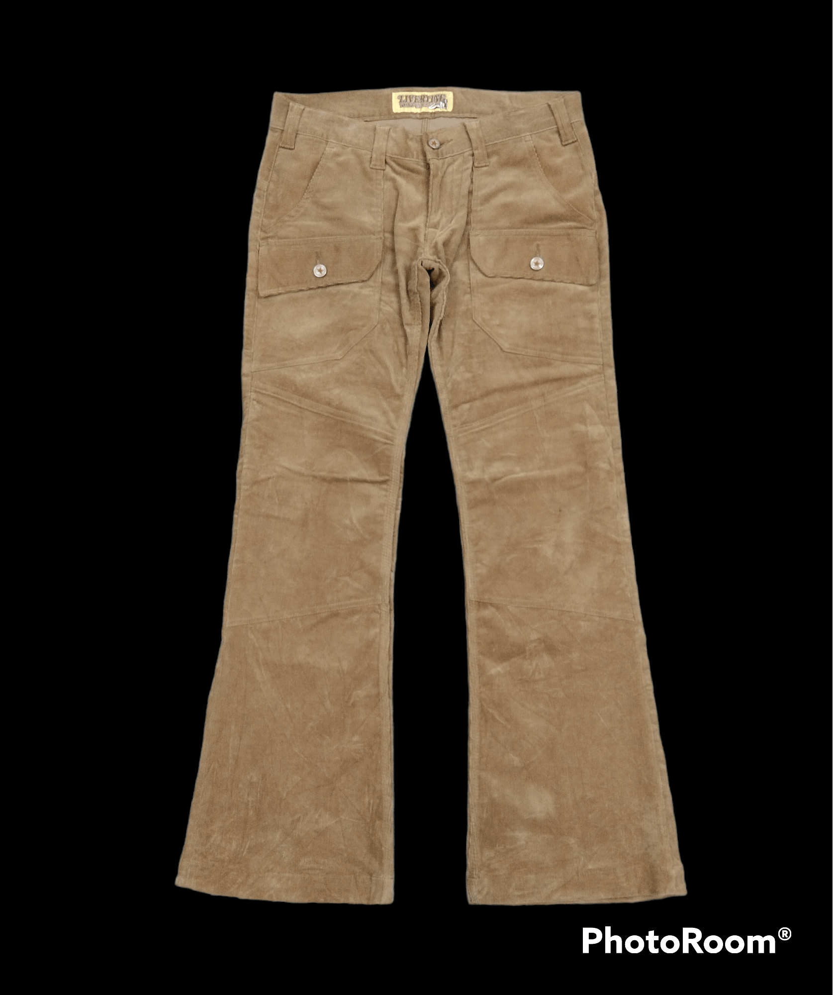 Japanese Brand FLARE🔥BUSHPANTS LIVERTINE TOKYO CORDUROY PANTS Size US 30 / EU 46 - 1 Thumbnail