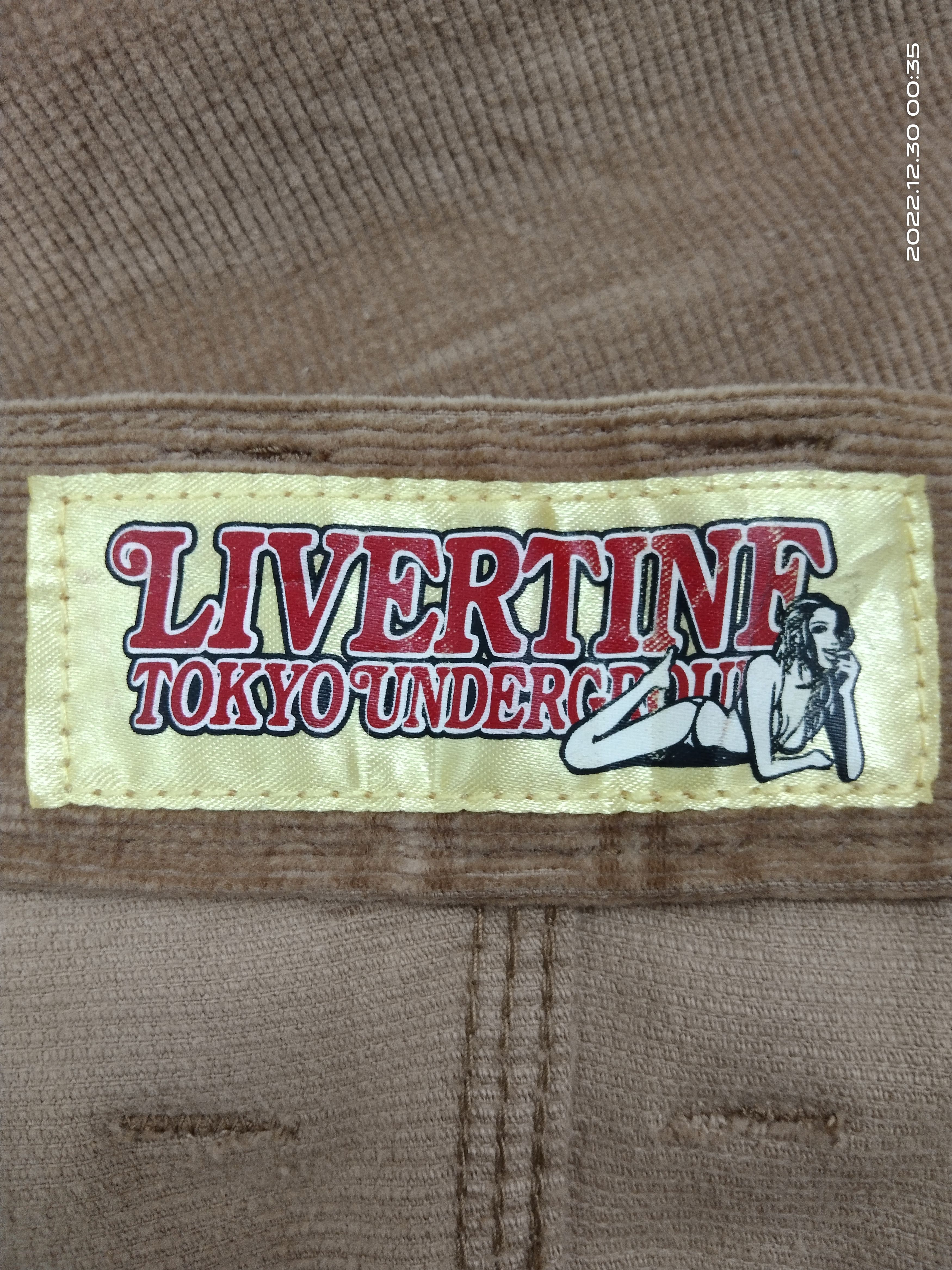 Japanese Brand FLARE🔥BUSHPANTS LIVERTINE TOKYO CORDUROY PANTS Size US 30 / EU 46 - 7 Thumbnail