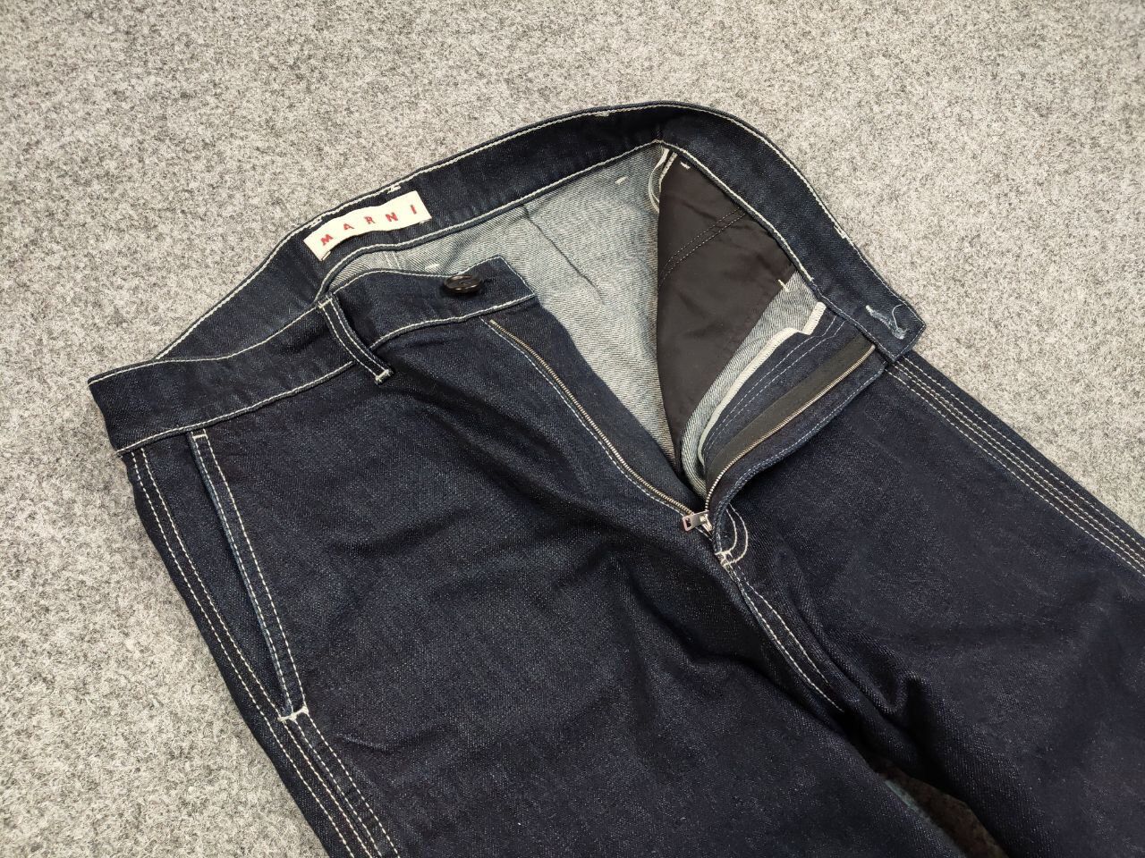Marni Marni Commessa Cropped Jeans Baggy Blue Denim Women Pants Size 30" / US 8 / IT 44 - 11 Thumbnail