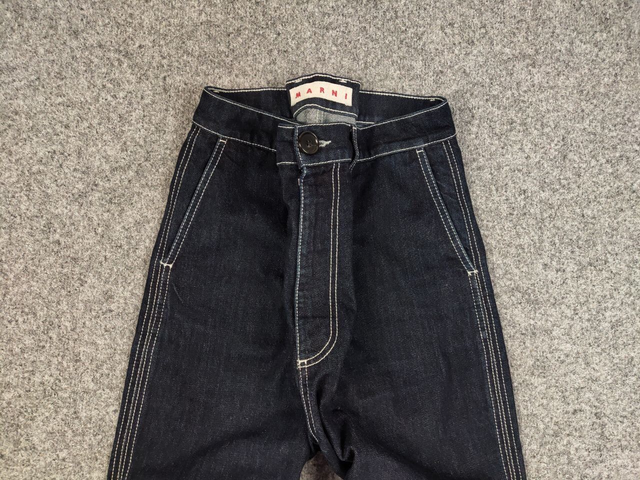 Marni Marni Commessa Cropped Jeans Baggy Blue Denim Women Pants Size 30" / US 8 / IT 44 - 7 Thumbnail