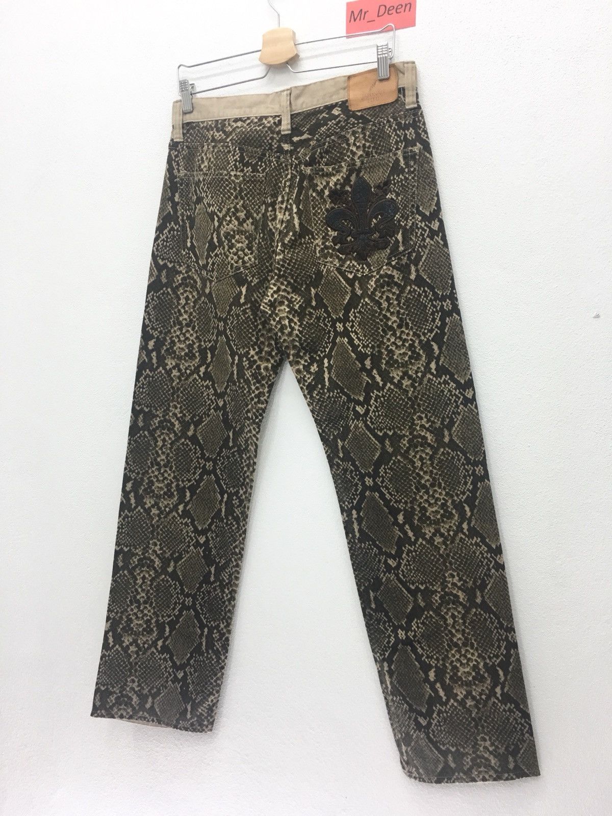 Japanese Brand RARE Japonais Blue Snake Printed Jeans Size US 34 / EU 50 - 6 Thumbnail