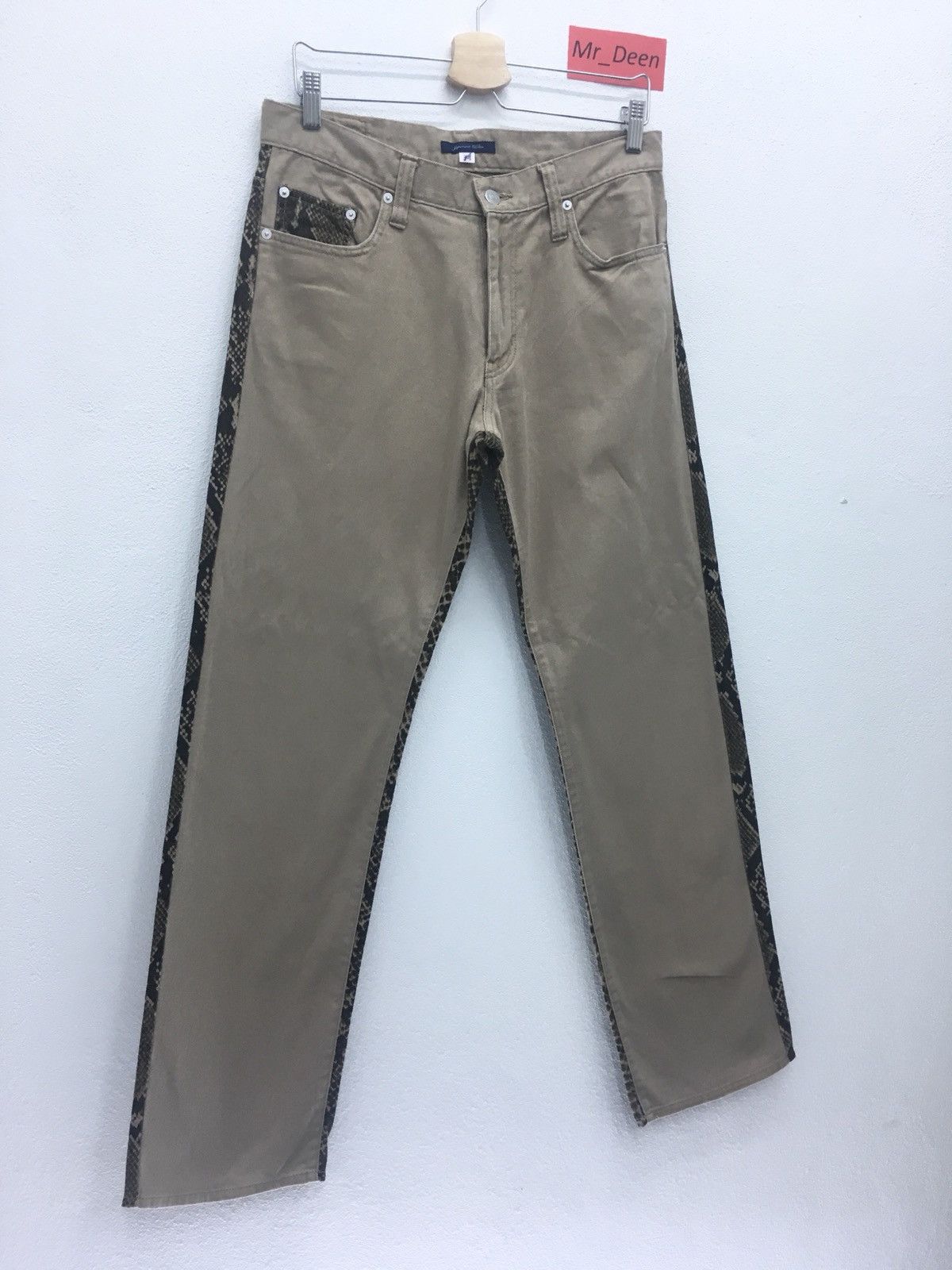 Japanese Brand RARE Japonais Blue Snake Printed Jeans Size US 34 / EU 50 - 4 Thumbnail