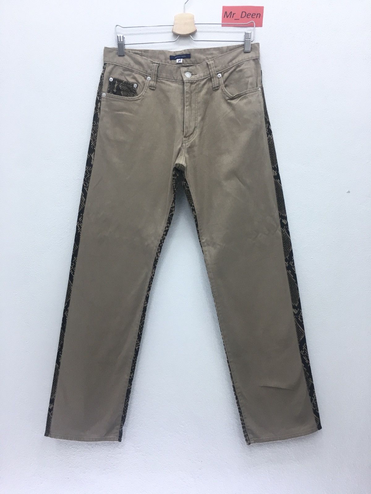 Japanese Brand RARE Japonais Blue Snake Printed Jeans Size US 34 / EU 50 - 2 Thumbnail