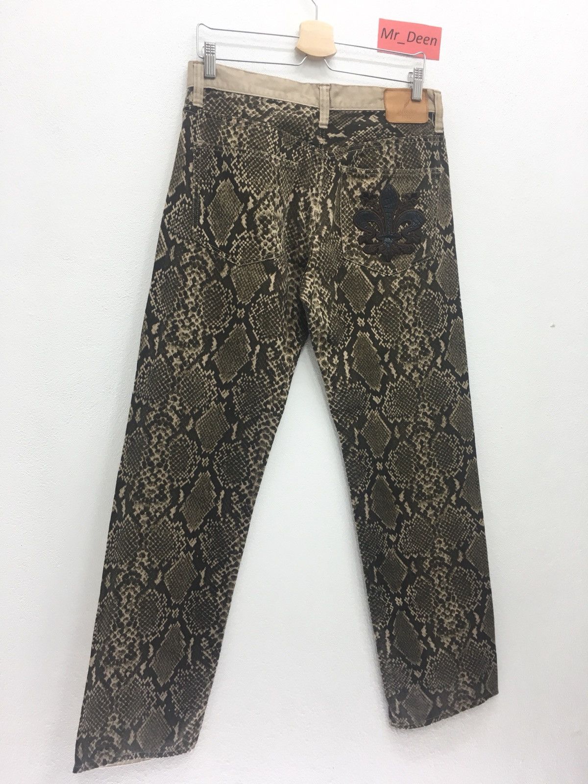 Japanese Brand RARE Japonais Blue Snake Printed Jeans Size US 34 / EU 50 - 7 Thumbnail