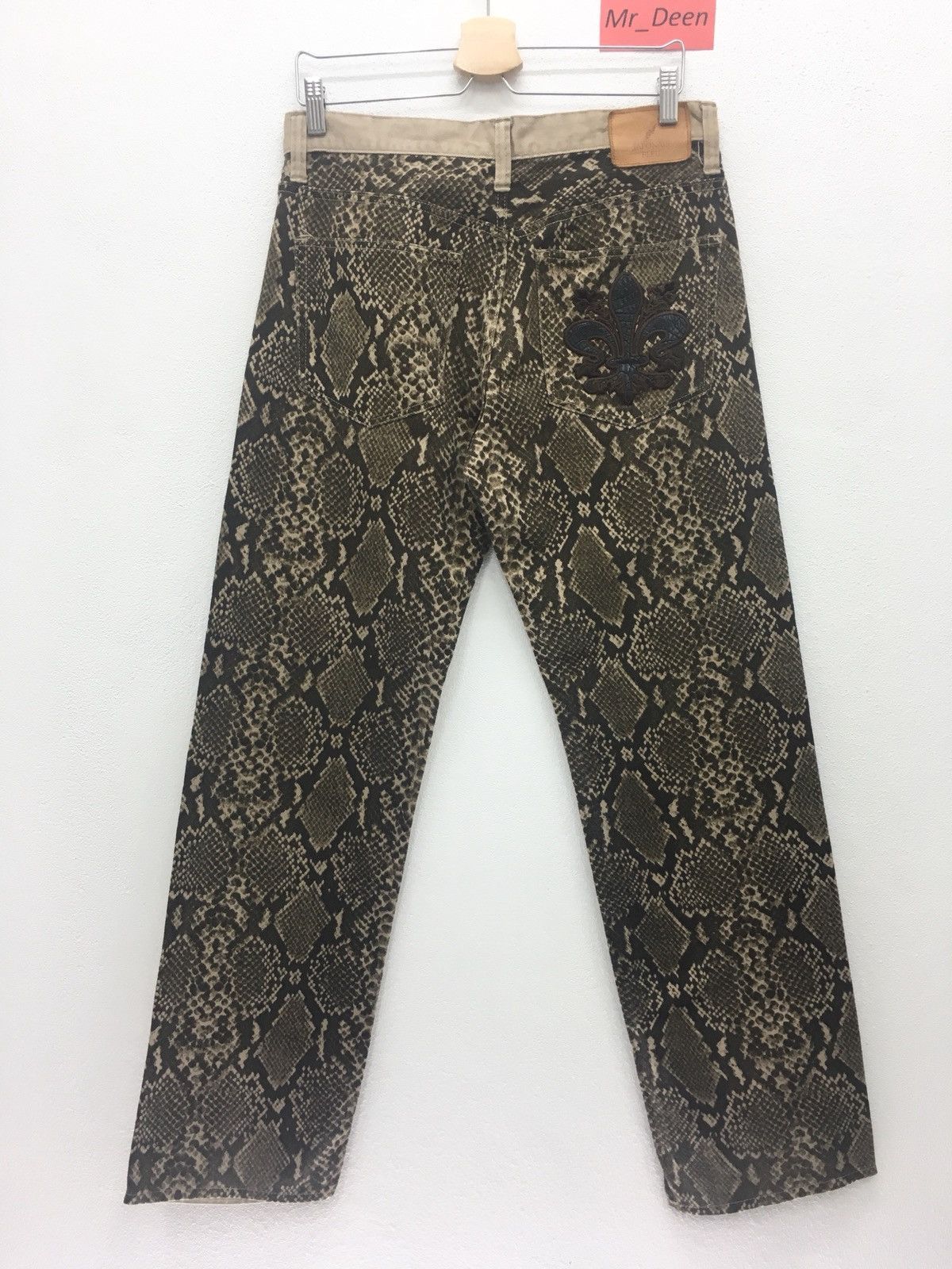 Japanese Brand RARE Japonais Blue Snake Printed Jeans Size US 34 / EU 50 - 1 Thumbnail