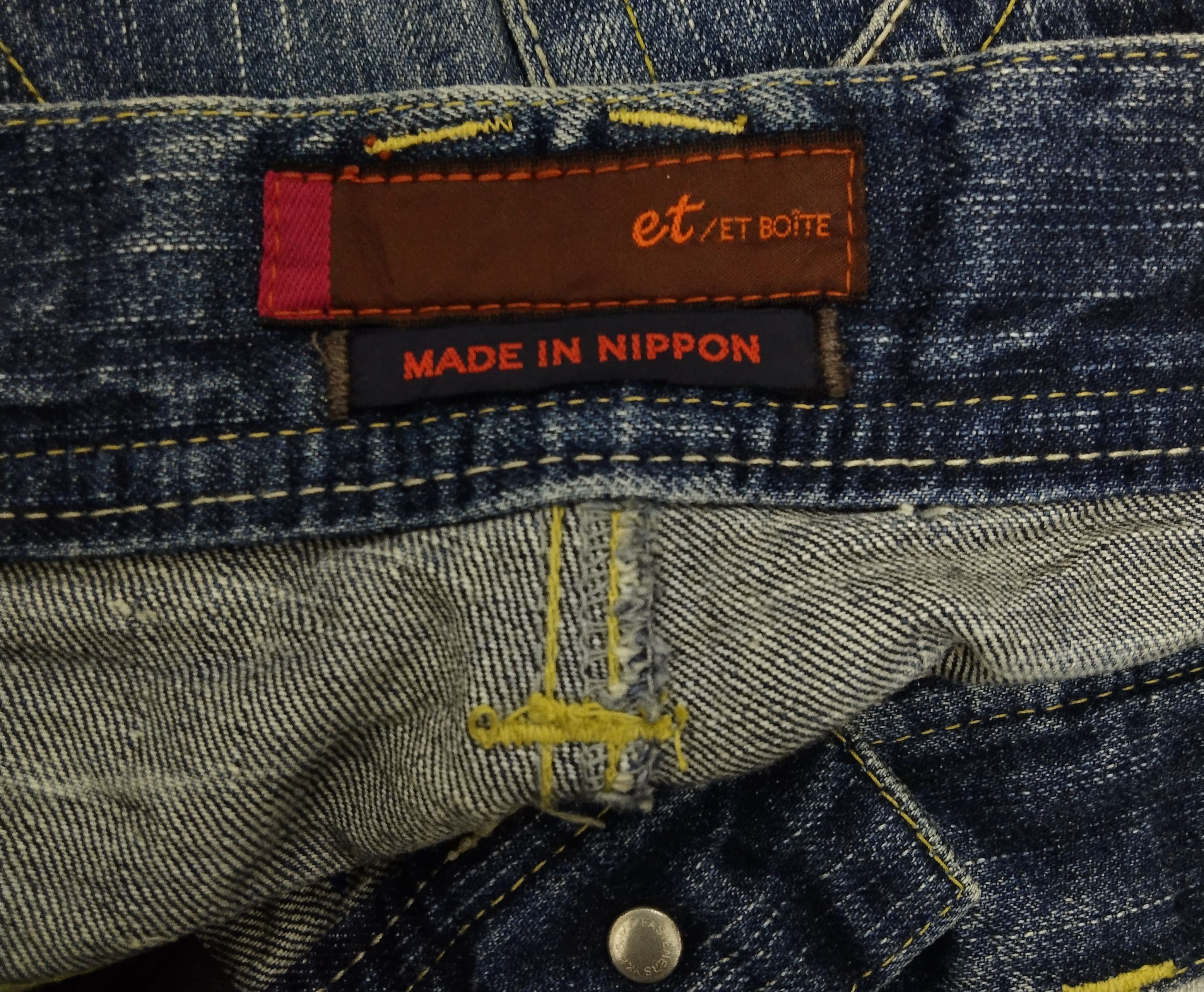 Japanese Brand FLARE🔥WASHED BLUE ET MADE IN NIPPON DENIM PANTS Size US 28 / EU 44 - 6 Thumbnail