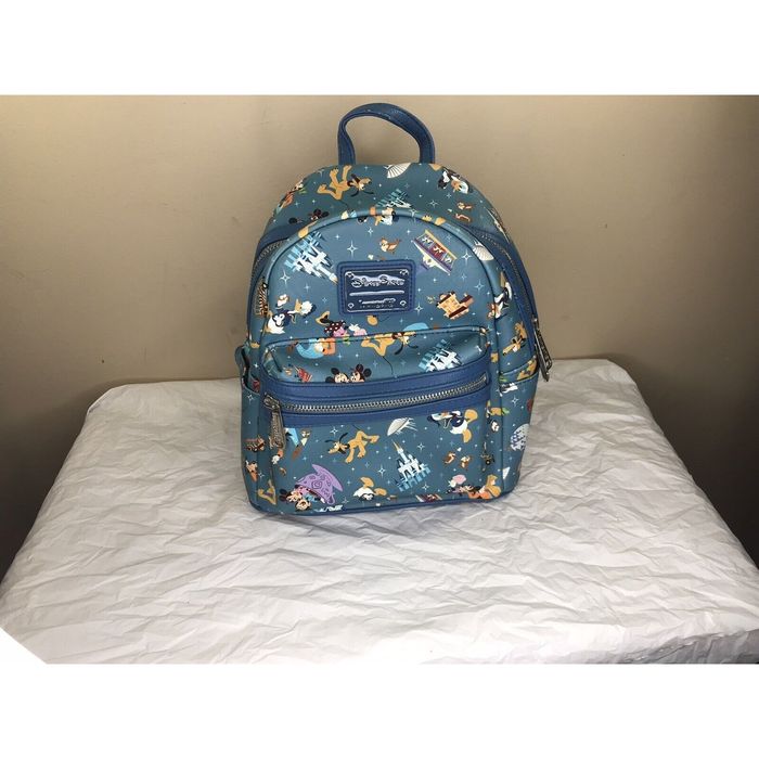 Disney Loungefly Disney Parks Attractions Backpack (Walt Disney Wor