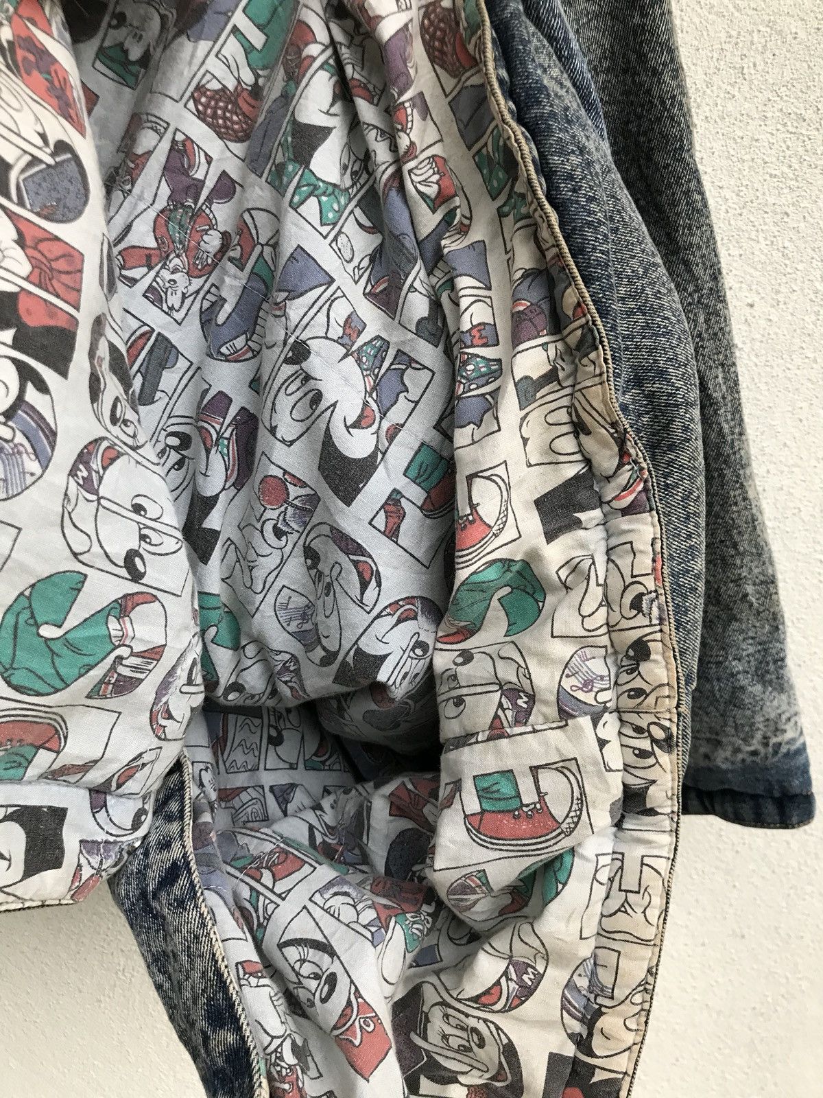 Mickey Mouse × Vintage Vintage Mickey Jeans Hoodie Casual Reversible Button Jacket Size US M / EU 48-50 / 2 - 10 Thumbnail