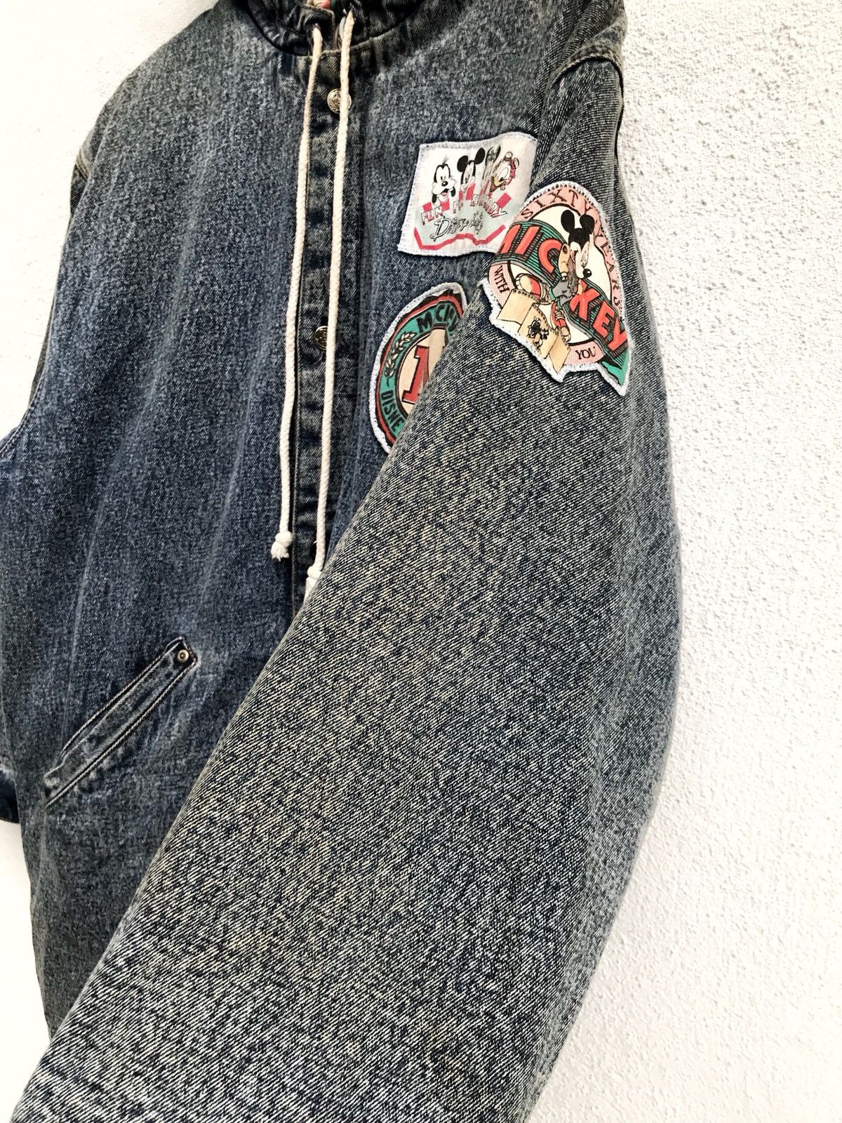 Mickey Mouse × Vintage Vintage Mickey Jeans Hoodie Casual Reversible Button Jacket Size US M / EU 48-50 / 2 - 4 Thumbnail