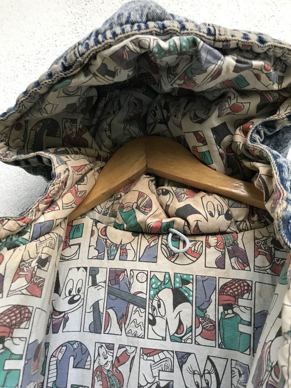 Mickey Mouse × Vintage Vintage Mickey Jeans Hoodie Casual Reversible Button Jacket Size US M / EU 48-50 / 2 - 8 Thumbnail