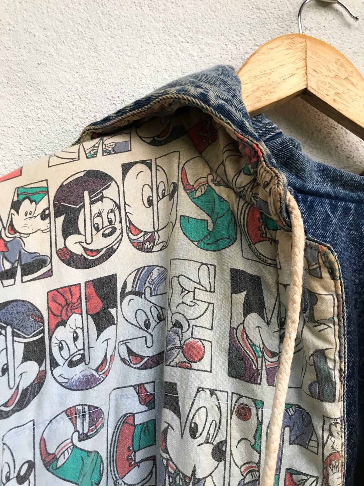 Mickey Mouse × Vintage Vintage Mickey Jeans Hoodie Casual Reversible Button Jacket Size US M / EU 48-50 / 2 - 14 Thumbnail