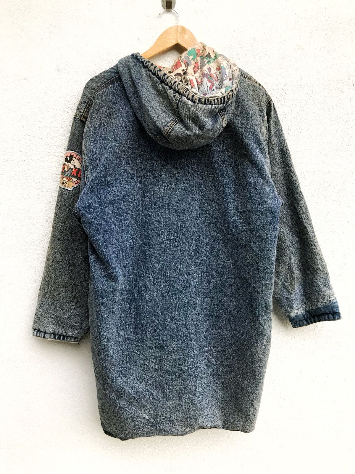 Mickey Mouse × Vintage Vintage Mickey Jeans Hoodie Casual Reversible Button Jacket Size US M / EU 48-50 / 2 - 3 Thumbnail