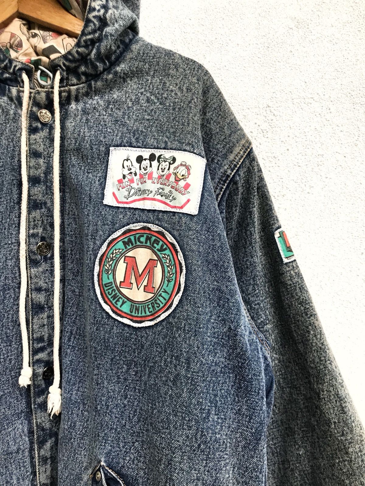 Mickey Mouse × Vintage Vintage Mickey Jeans Hoodie Casual Reversible Button Jacket Size US M / EU 48-50 / 2 - 1 Thumbnail