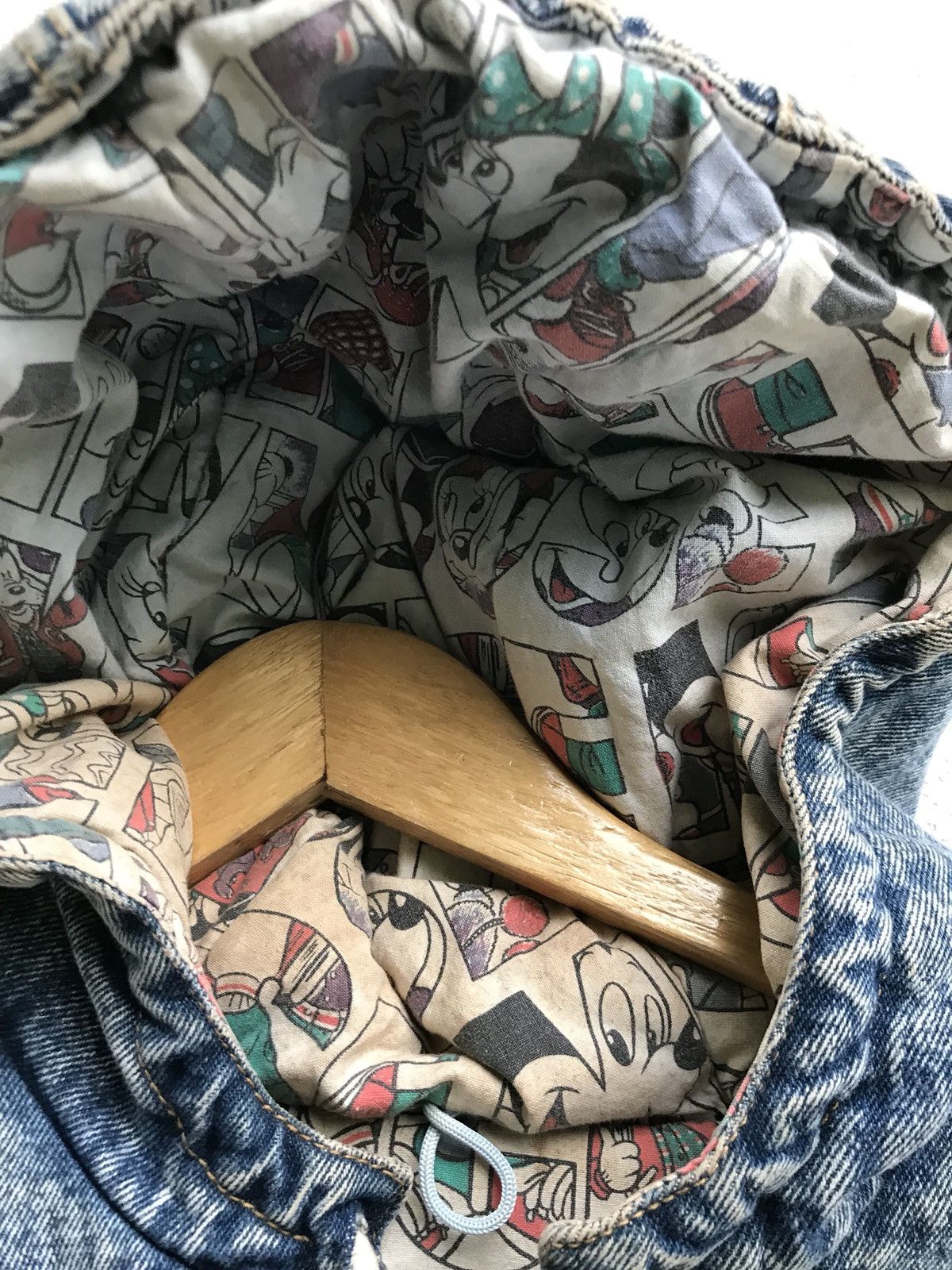Mickey Mouse × Vintage Vintage Mickey Jeans Hoodie Casual Reversible Button Jacket Size US M / EU 48-50 / 2 - 7 Thumbnail