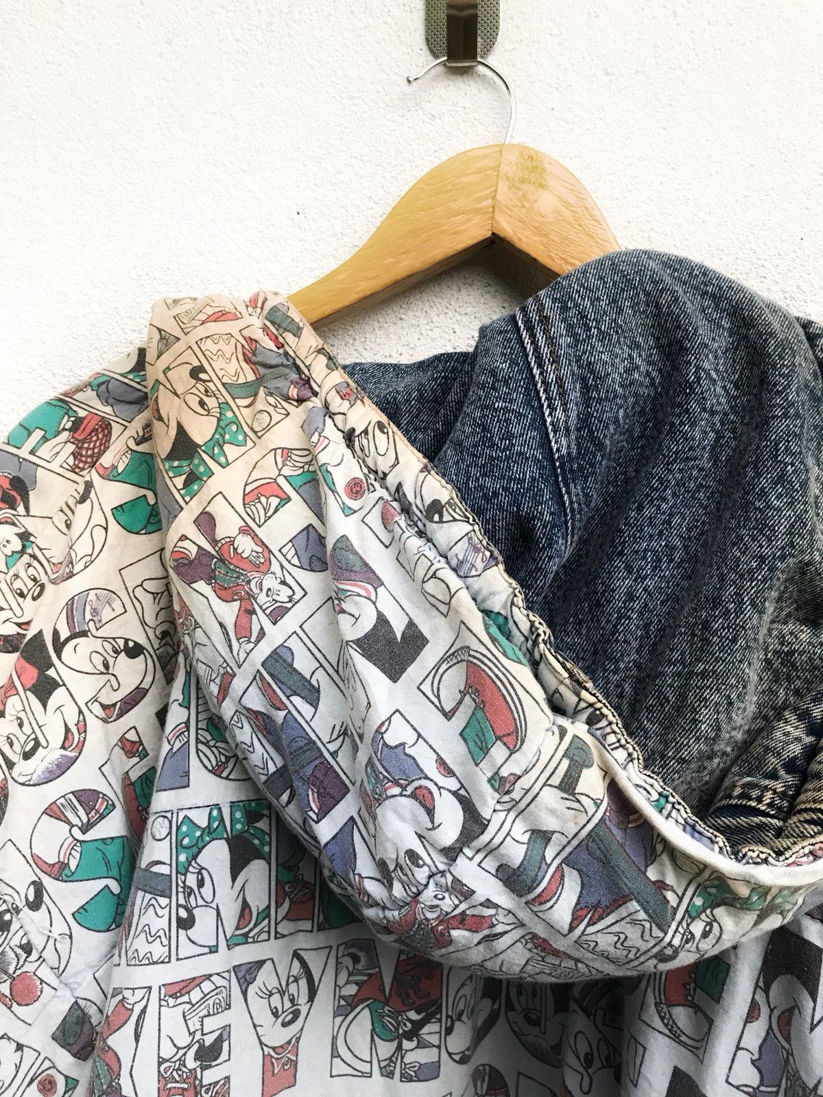 Mickey Mouse × Vintage Vintage Mickey Jeans Hoodie Casual Reversible Button Jacket Size US M / EU 48-50 / 2 - 16 Thumbnail