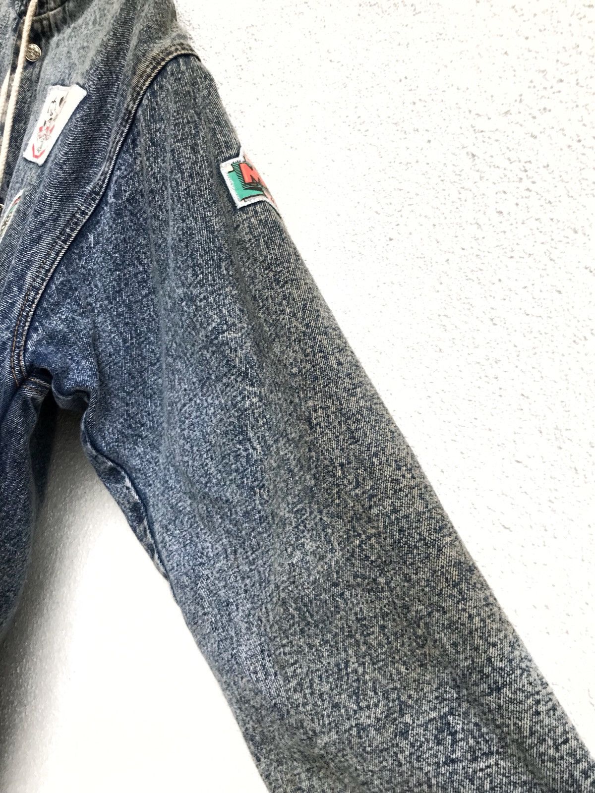 Mickey Mouse × Vintage Vintage Mickey Jeans Hoodie Casual Reversible Button Jacket Size US M / EU 48-50 / 2 - 5 Thumbnail